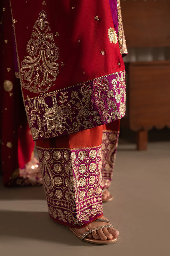 Ammara Khan | Ronaq Luxury Formals | Eastern Boho Glam Set (D-07)