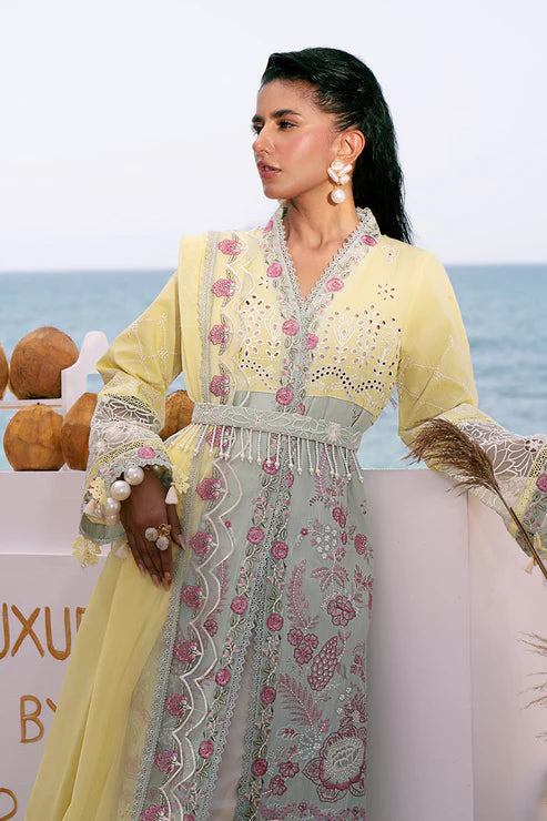AJR Couture | Dastan Luxury Lawn 25 | Azure