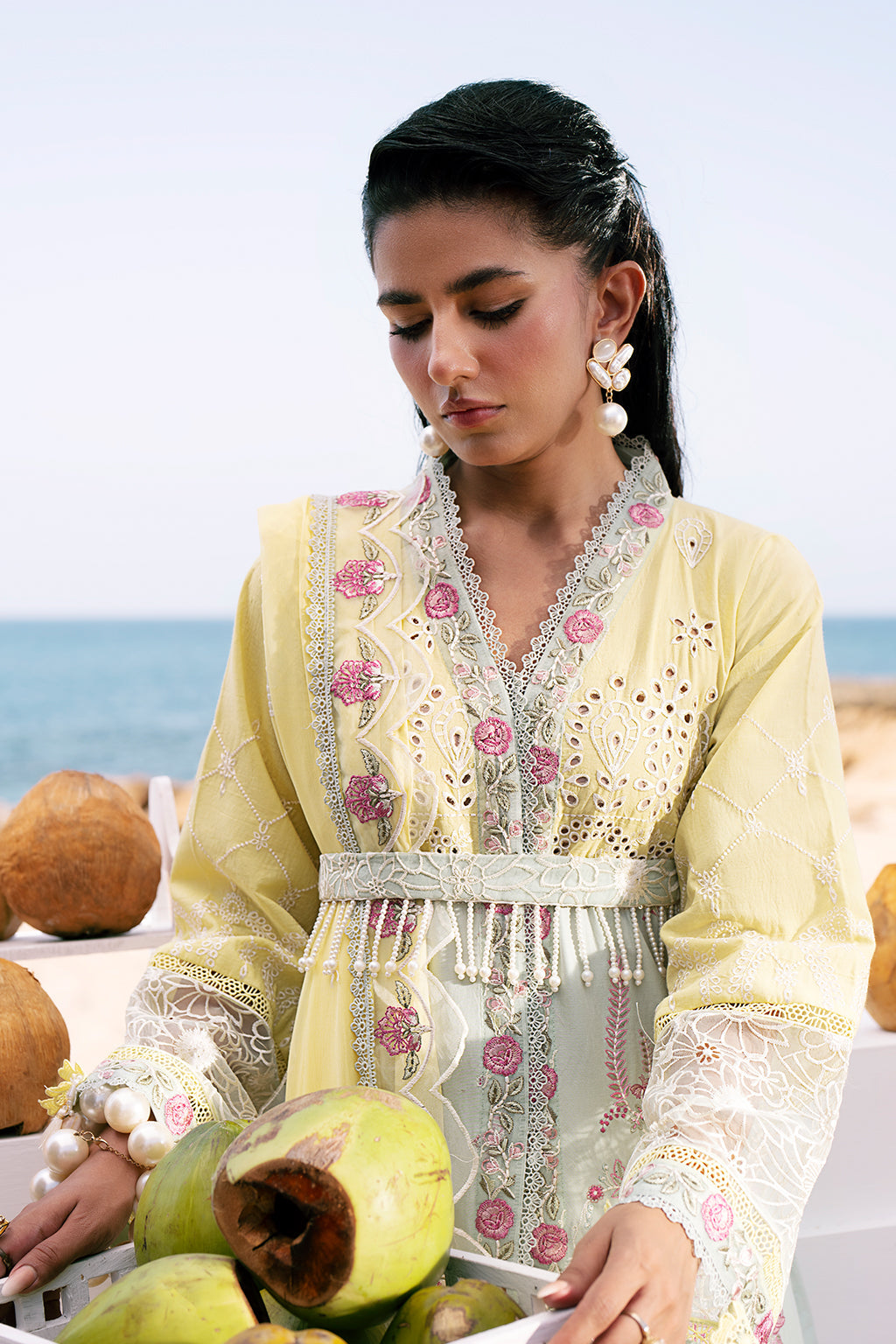 AJR Couture | Dastan Luxury Lawn 25 | Azure