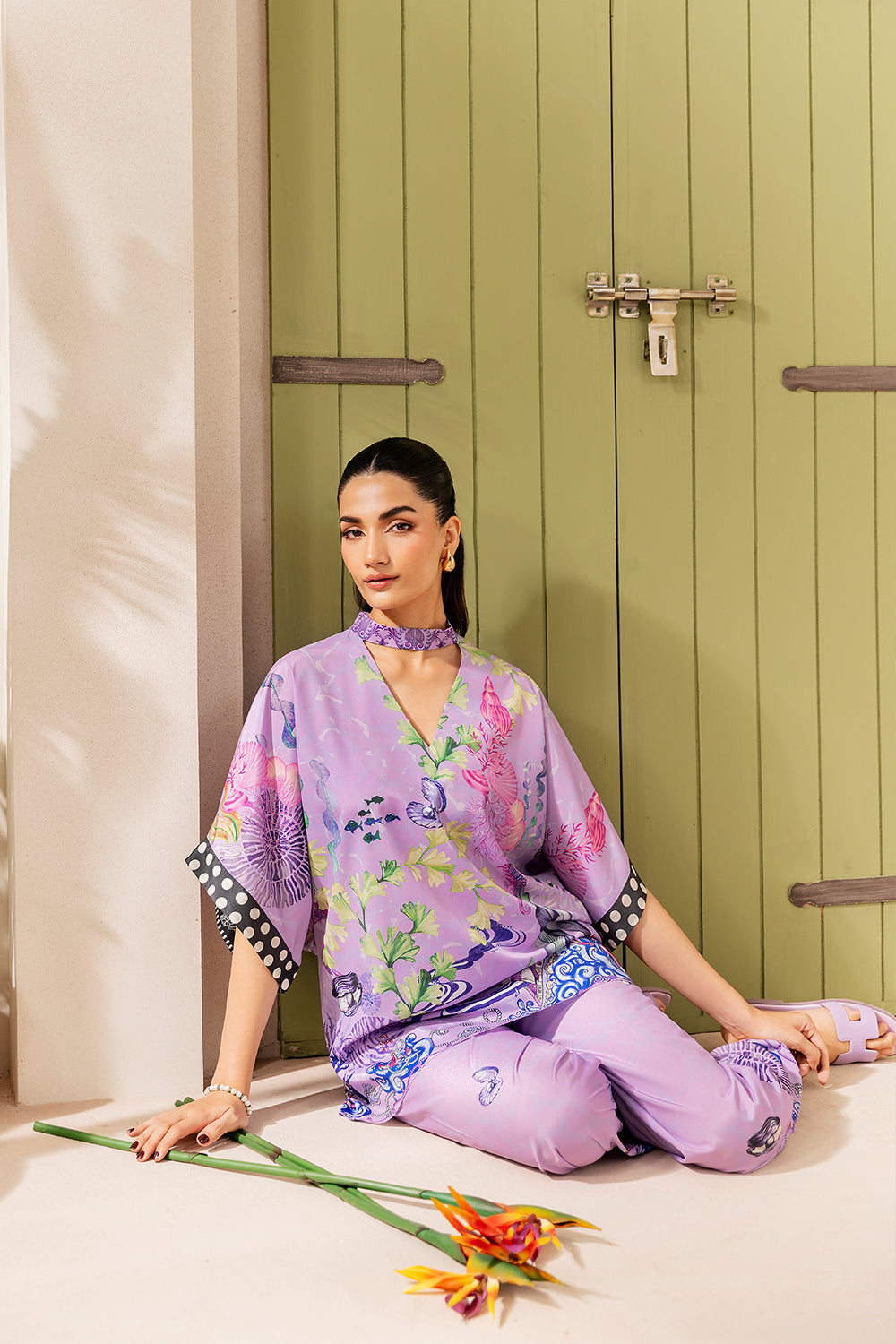 Saira Rizwan | Silk Coords 25 | LILAC LUSH - SRSP-25-10