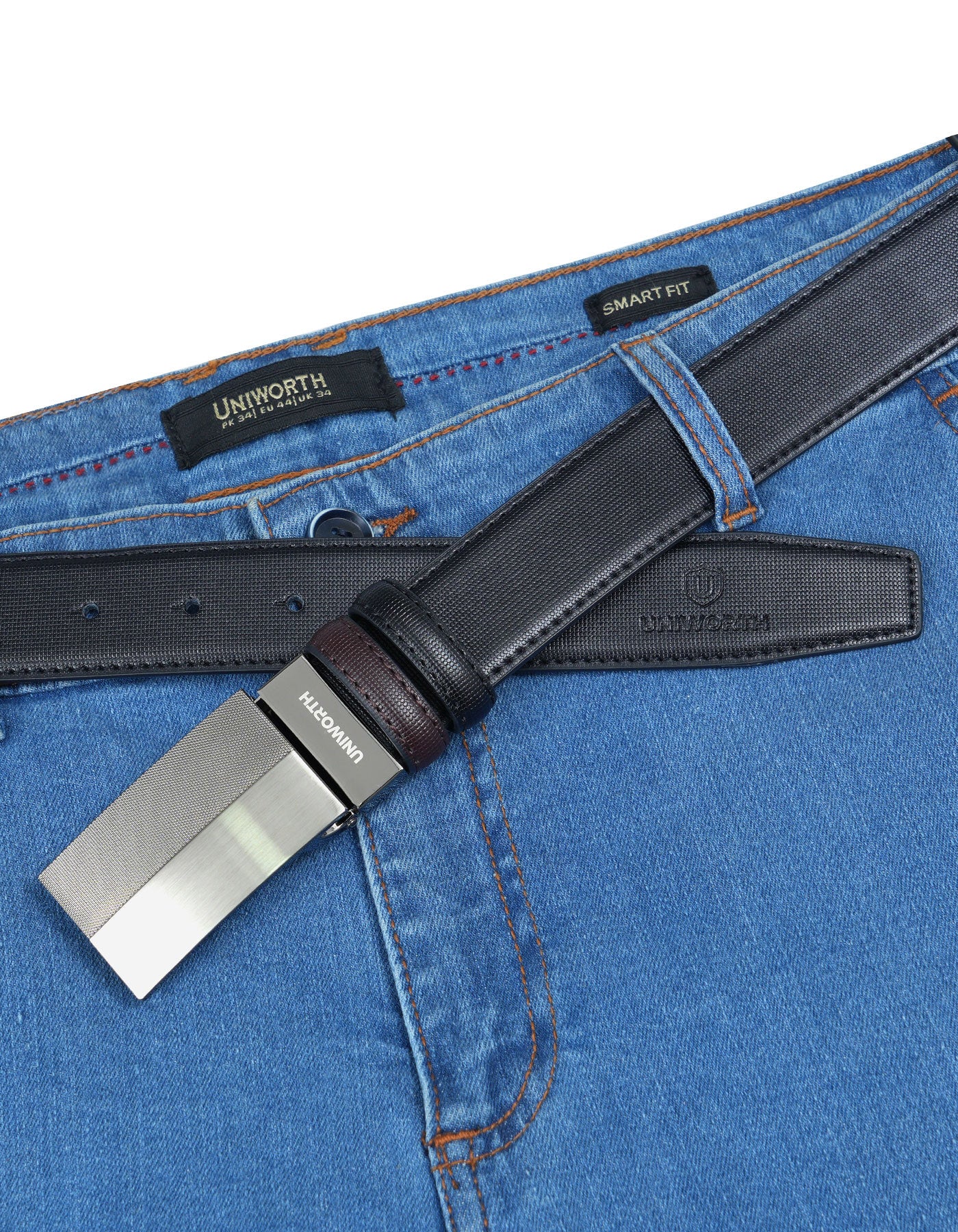 Black Texture Formal Belt