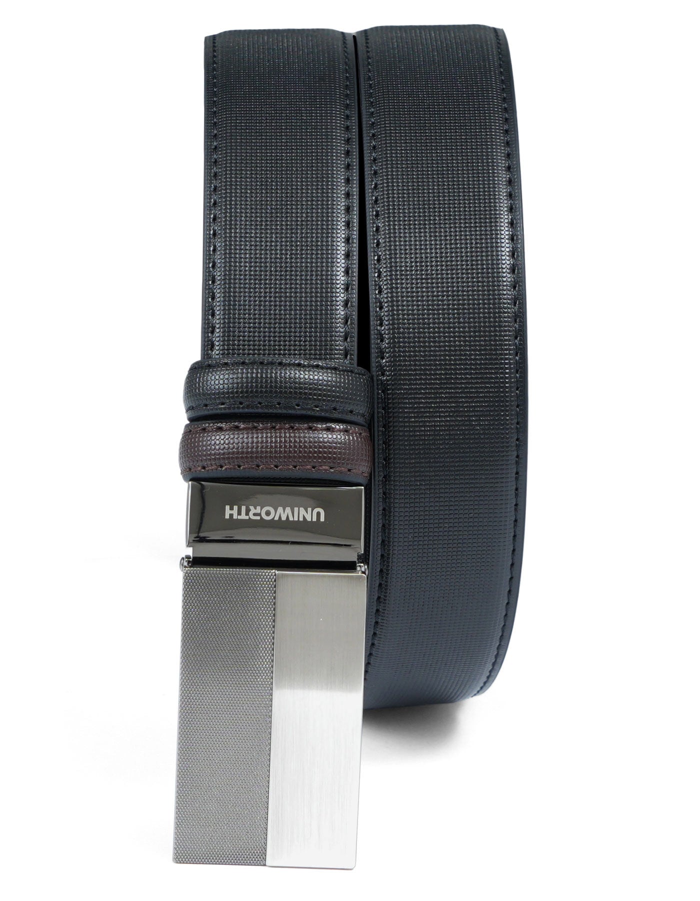 Black Texture Formal Belt