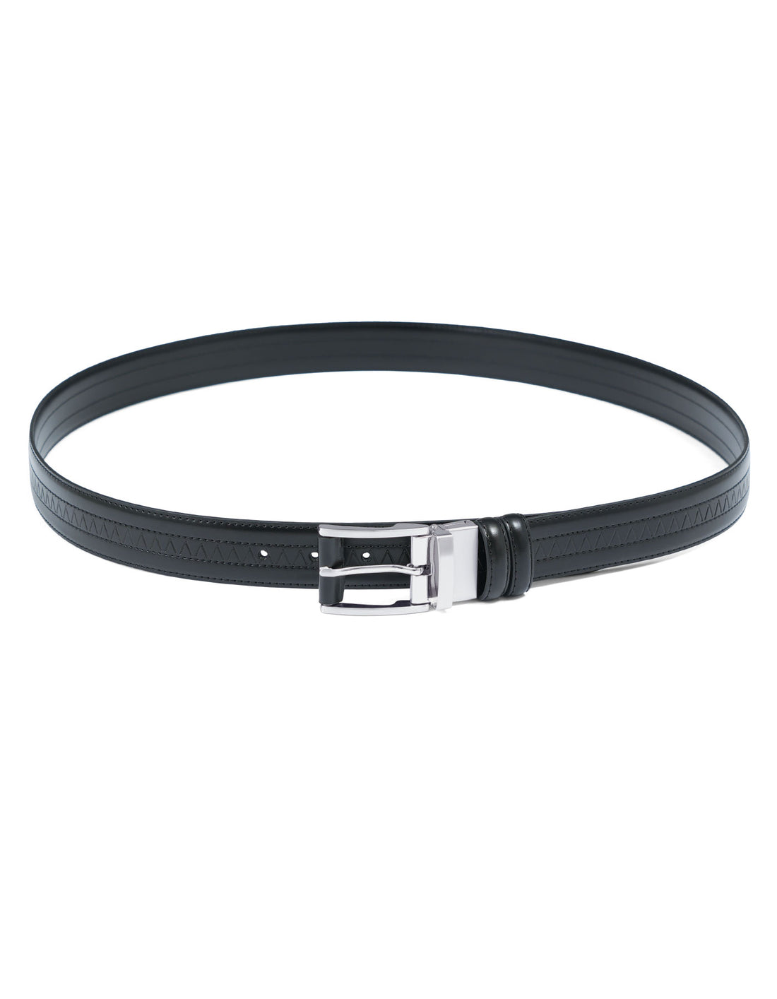 Black Texture Formal Belt
