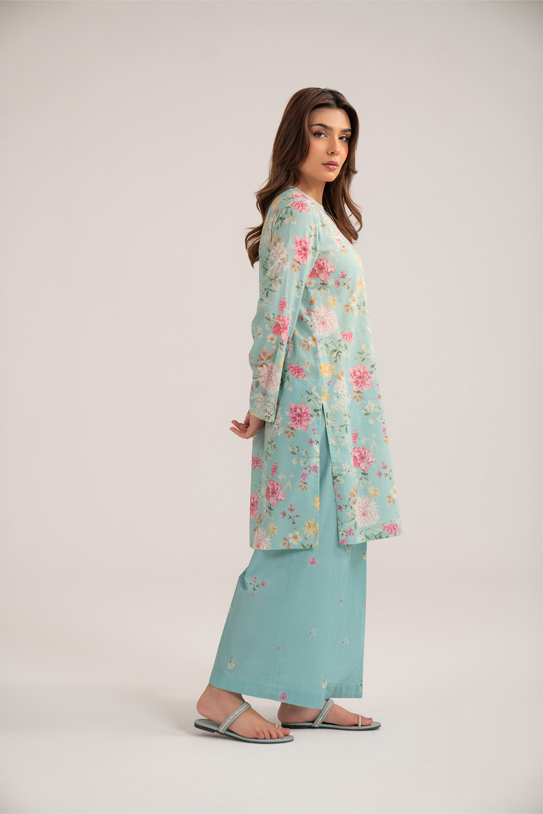 Chinyere | Pret'26 l 2 Piece Printed Lawn Embroidered Suit (CP0422)