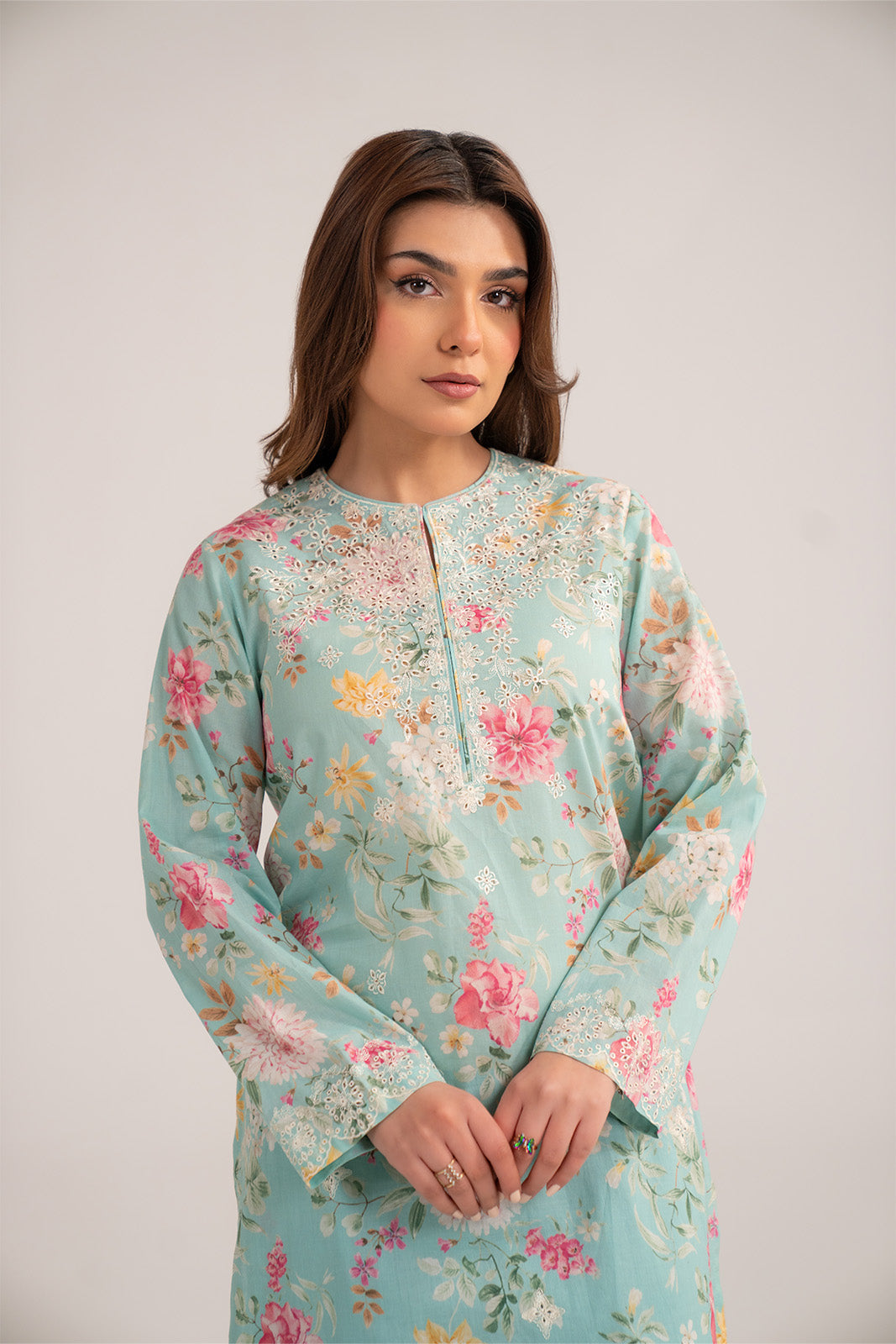 Chinyere | Pret'26 l 2 Piece Printed Lawn Embroidered Suit (CP0422)