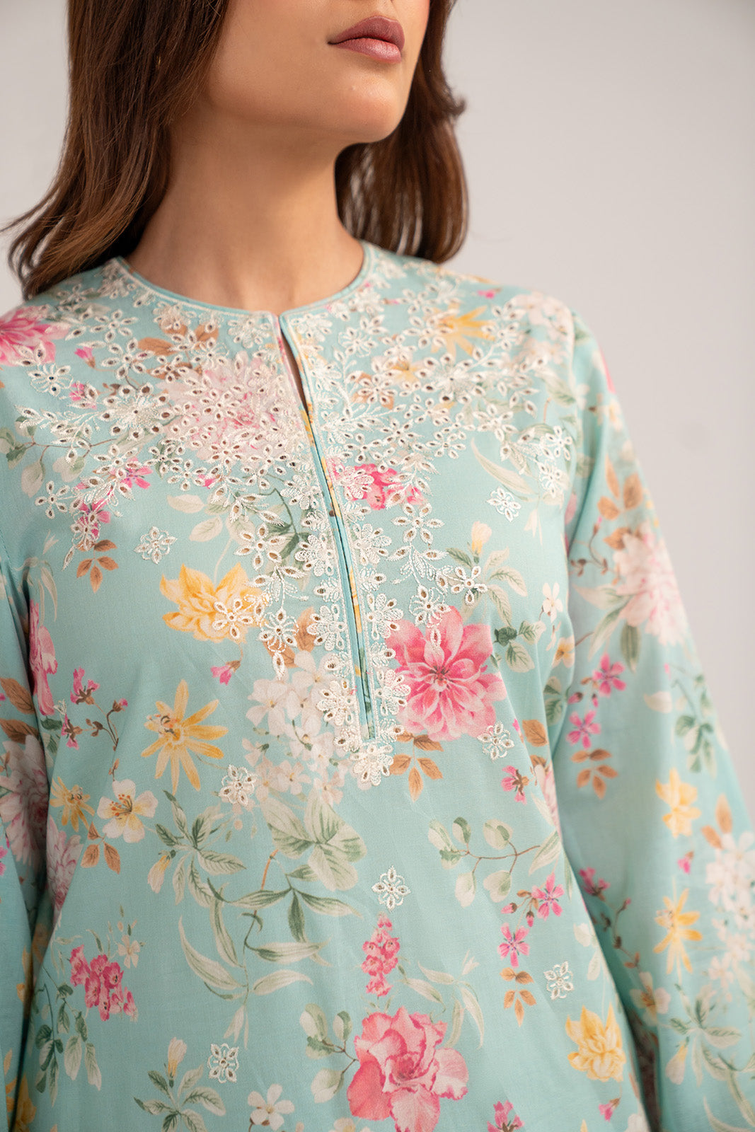 Chinyere | Pret'26 l 2 Piece Printed Lawn Embroidered Suit (CP0422)