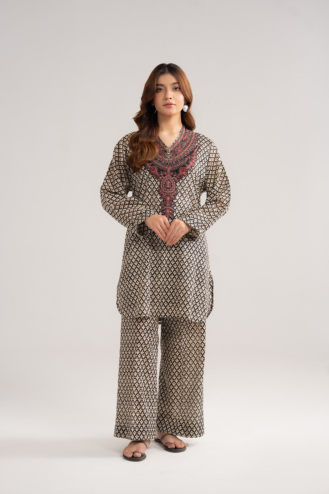 Chinyere | Pret'26 l 2 Piece Printed Lawn Embroidered Suit (CP0430)