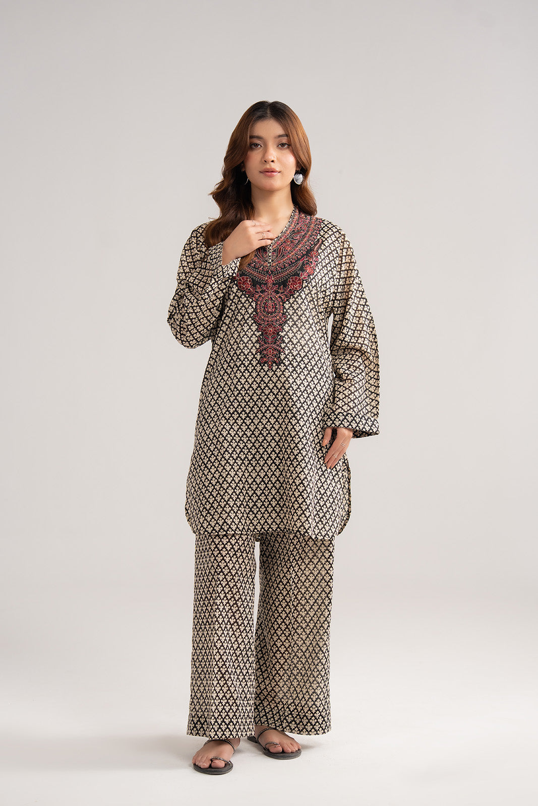 Chinyere | Pret'26 l 2 Piece Printed Lawn Embroidered Suit (CP0430)