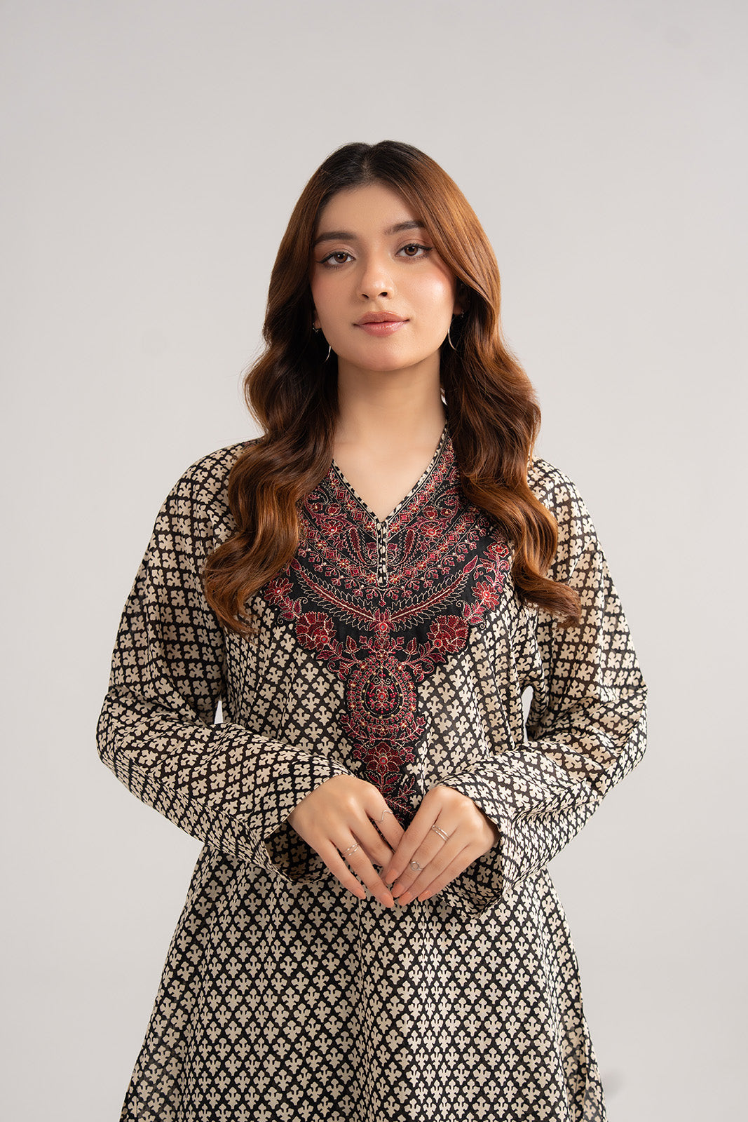 Chinyere | Pret'26 l 2 Piece Printed Lawn Embroidered Suit (CP0430)
