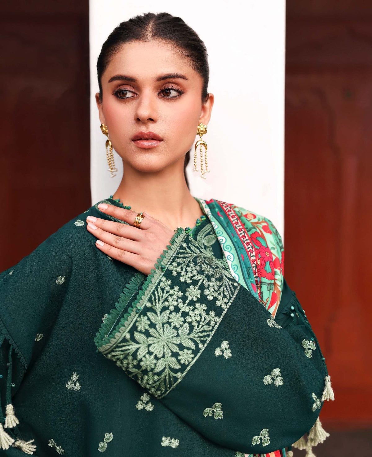 Republic Womenswear | Amaris Luxury Shawl 25 | Celeste