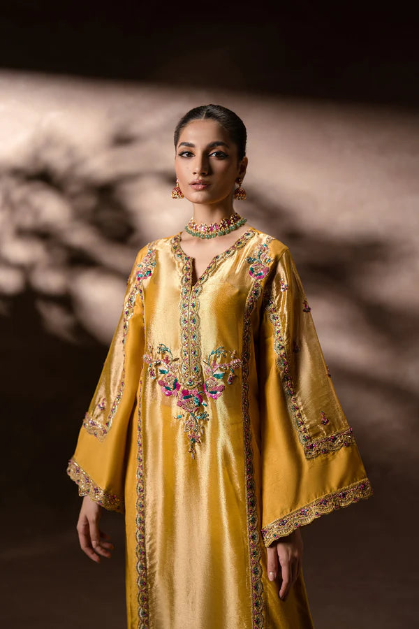Ammara Khan | Symphony 24 | GOLDEN GARDEN KAFTAN SET (D-11)