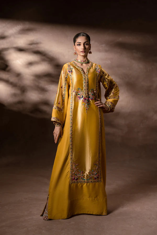 Ammara Khan | Symphony 24 | GOLDEN GARDEN KAFTAN SET (D-11)