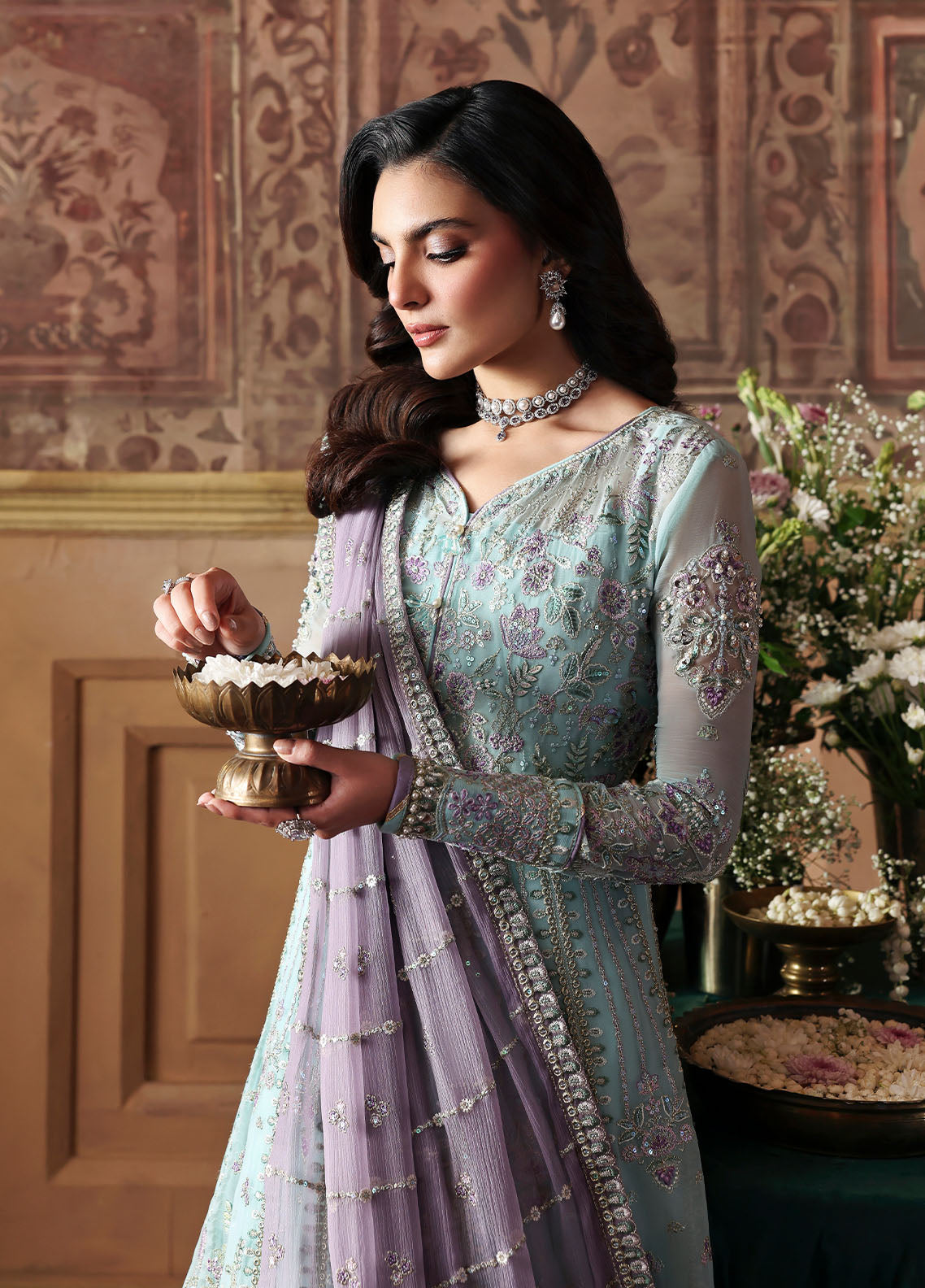 Gulaal | I Evayna Embroidered Chiffon | Delina