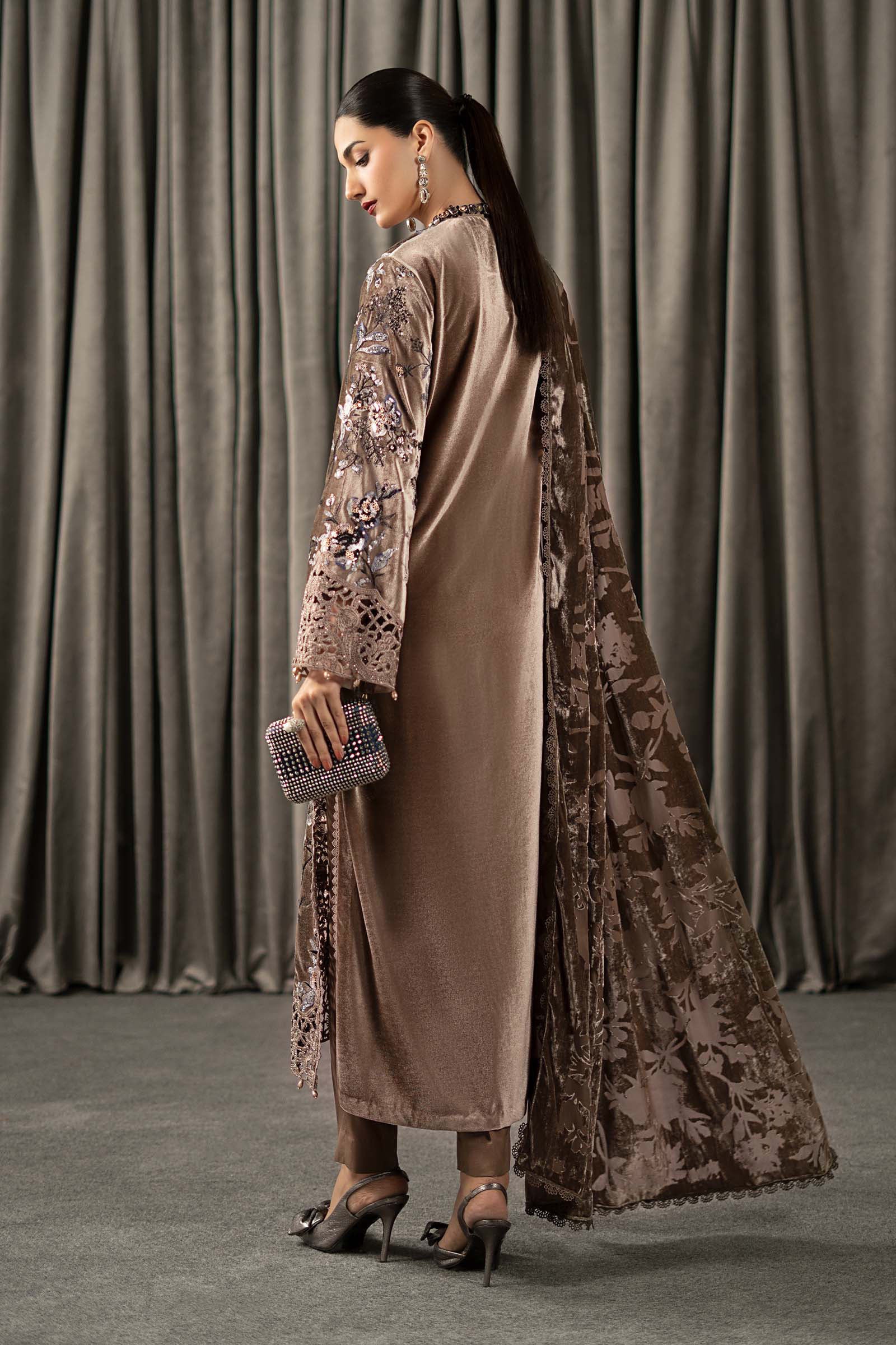 Maria B | Winter Luxe Pret 25 | WLS-1303-BEIGE