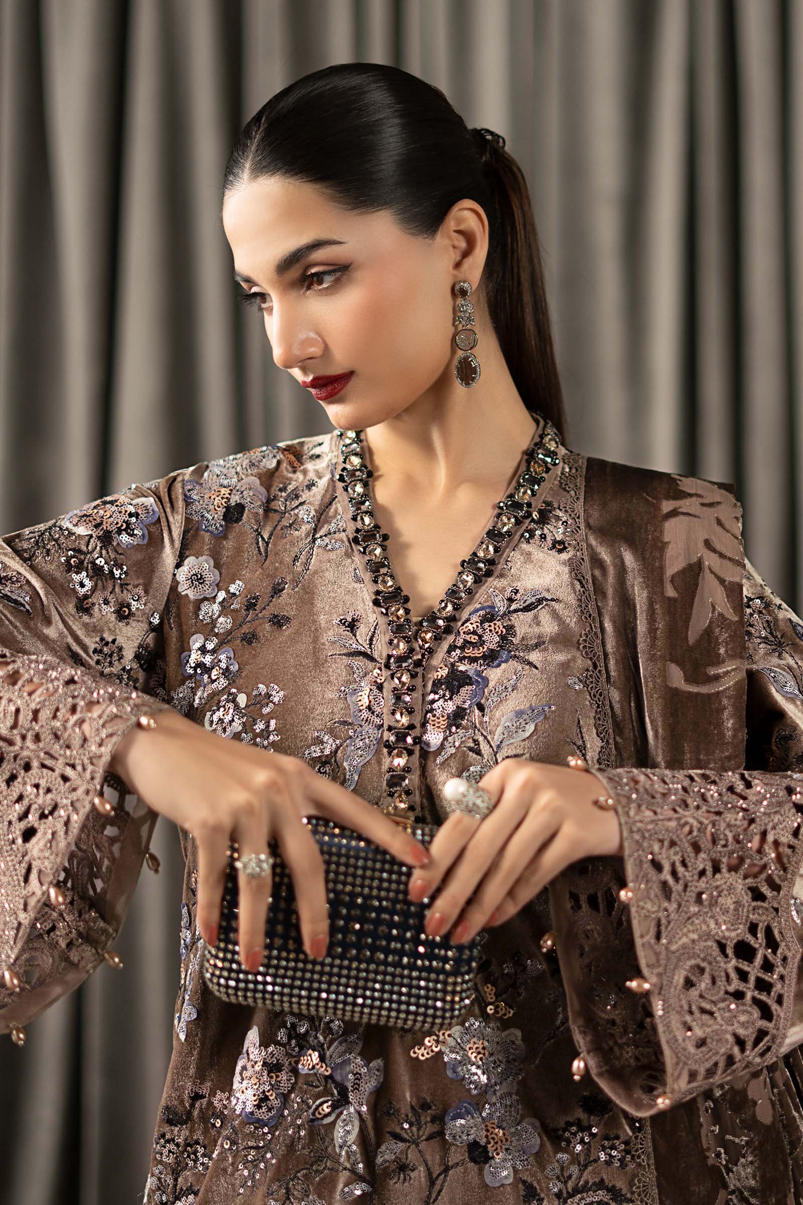 Maria B | Winter Luxe Pret 25 | WLS-1303-BEIGE