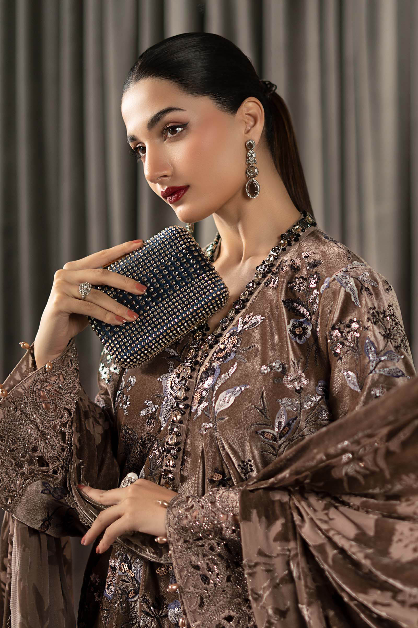 Maria B | Winter Luxe Pret 25 | WLS-1303-BEIGE