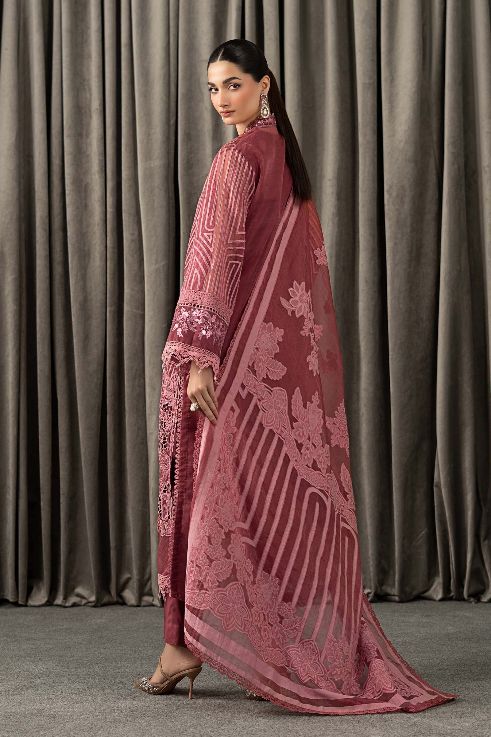 Maria B | Winter Luxe Pret 25 | WLS-1304-Ash Pink