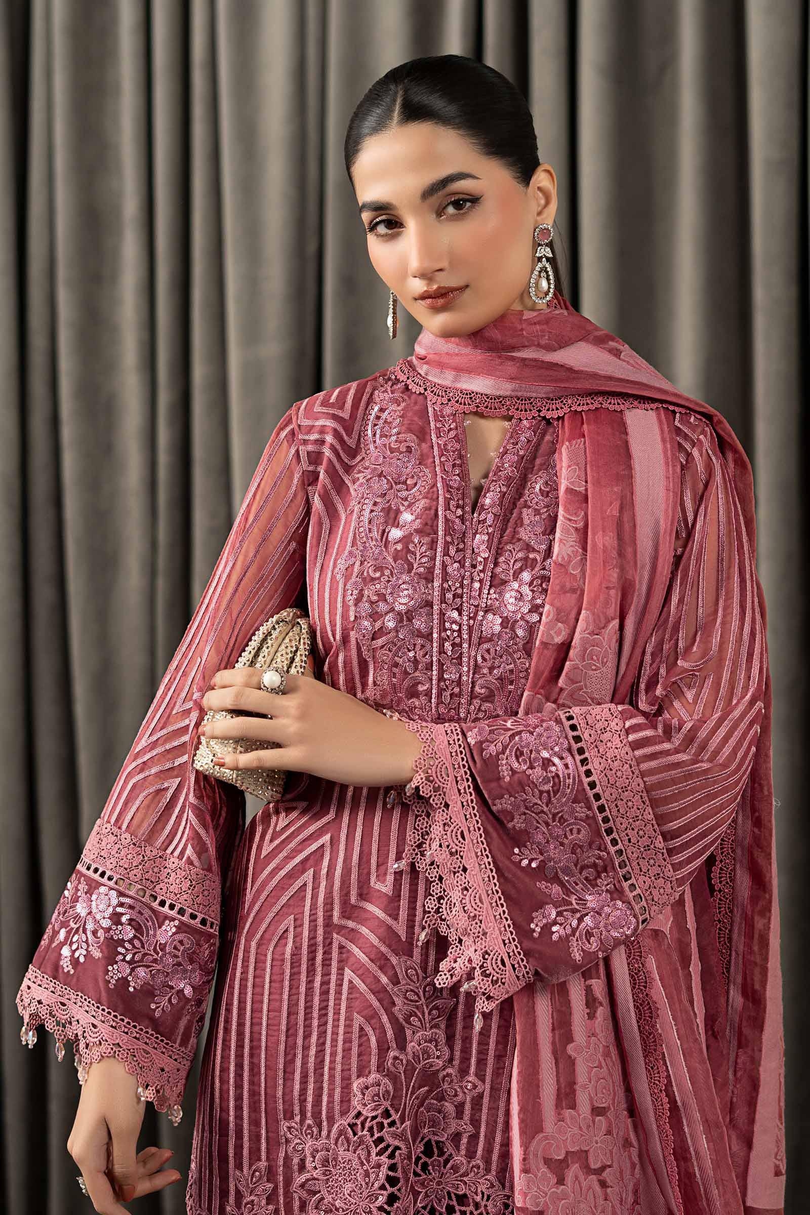 Maria B | Winter Luxe Pret 25 | WLS-1304-Ash Pink