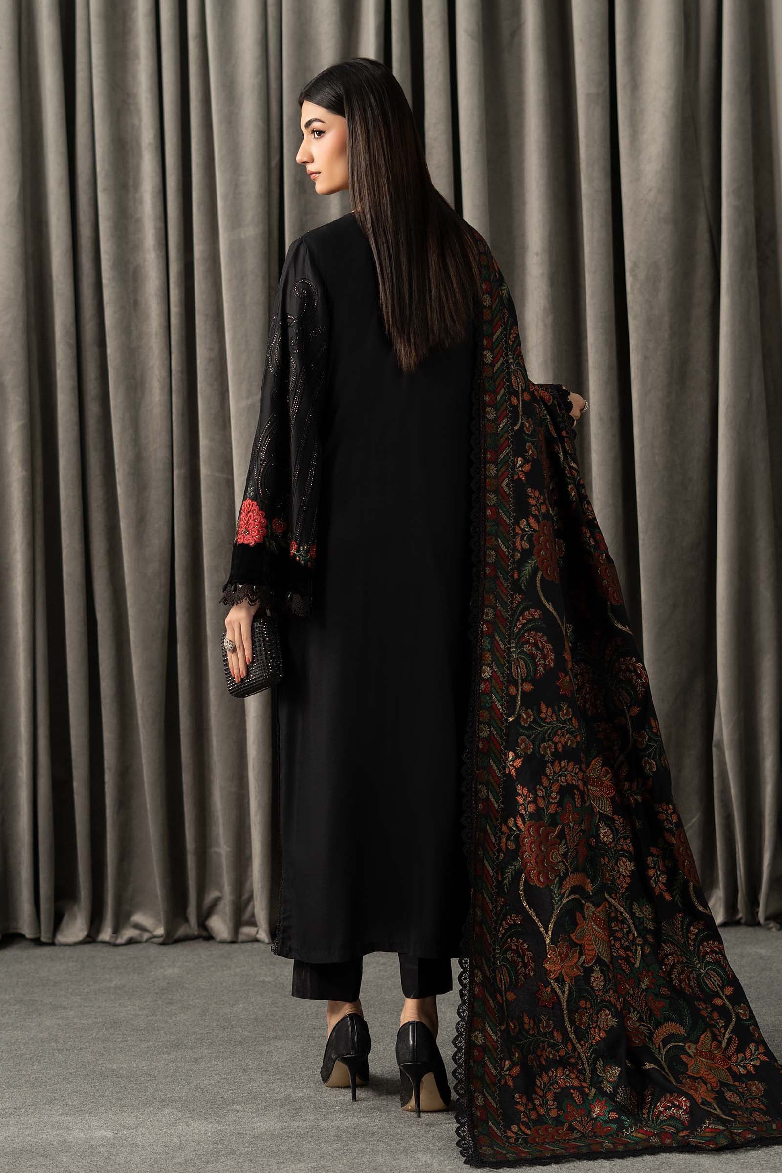 Maria B | Winter Luxe Pret 25 | WLS-1309-Black