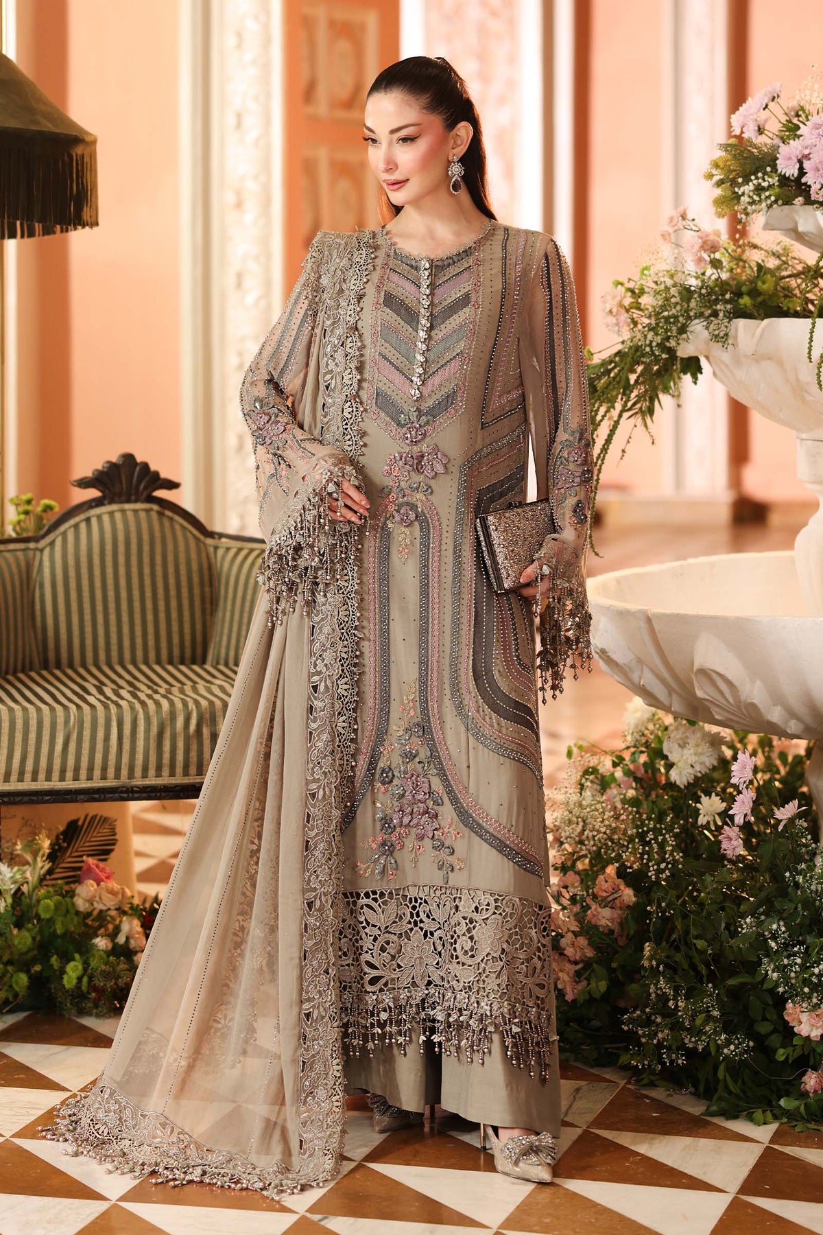 Maria B | Royale Tea Affair | MPC-26-201-Antique Grey