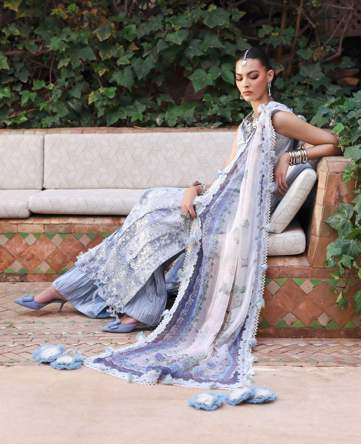 Republic Womenswear | Reine Luxury Lawn 26 | Iris