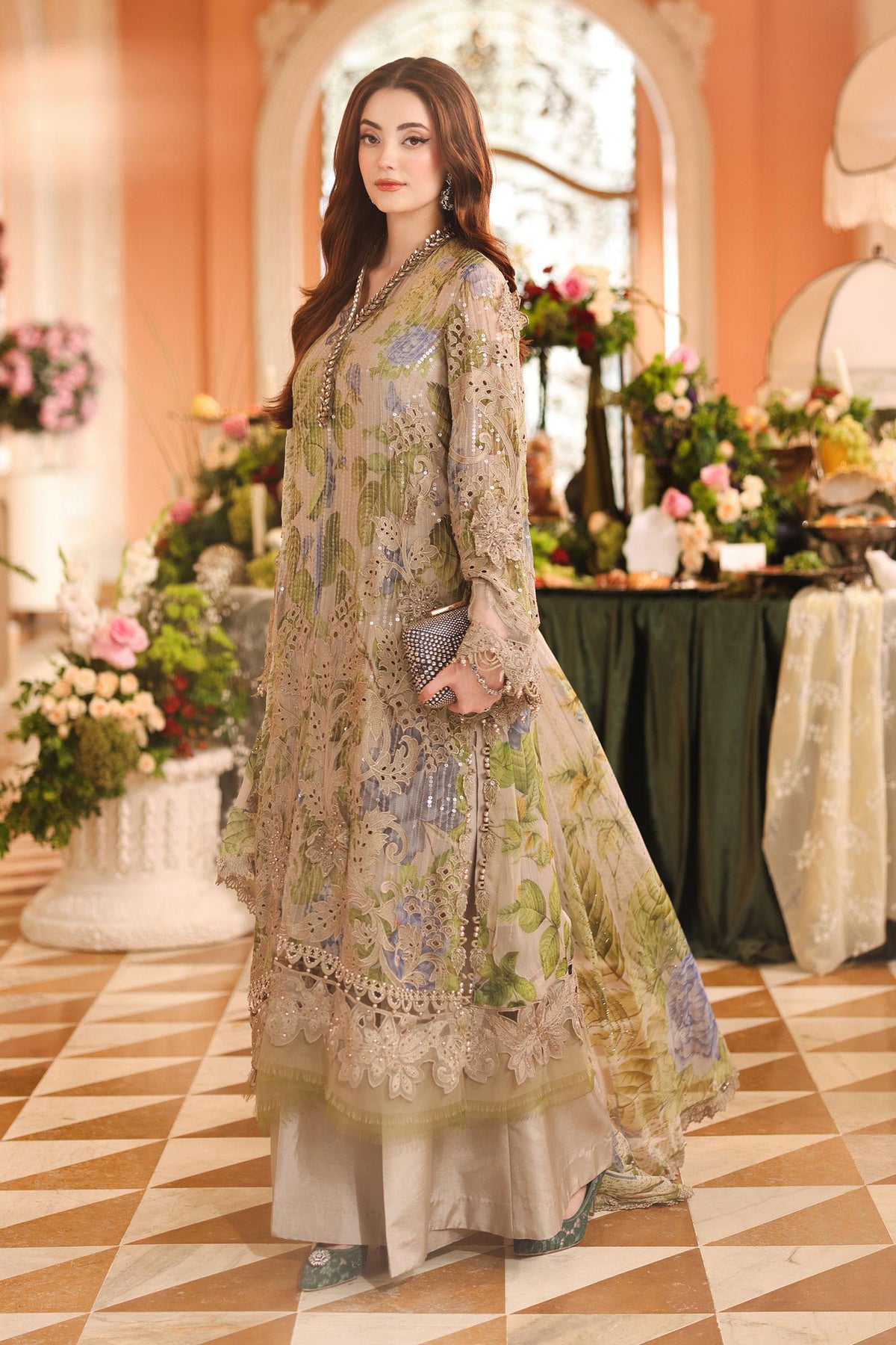 Maria B | Royale Tea Affair | MPC-26-203-Warm Beige