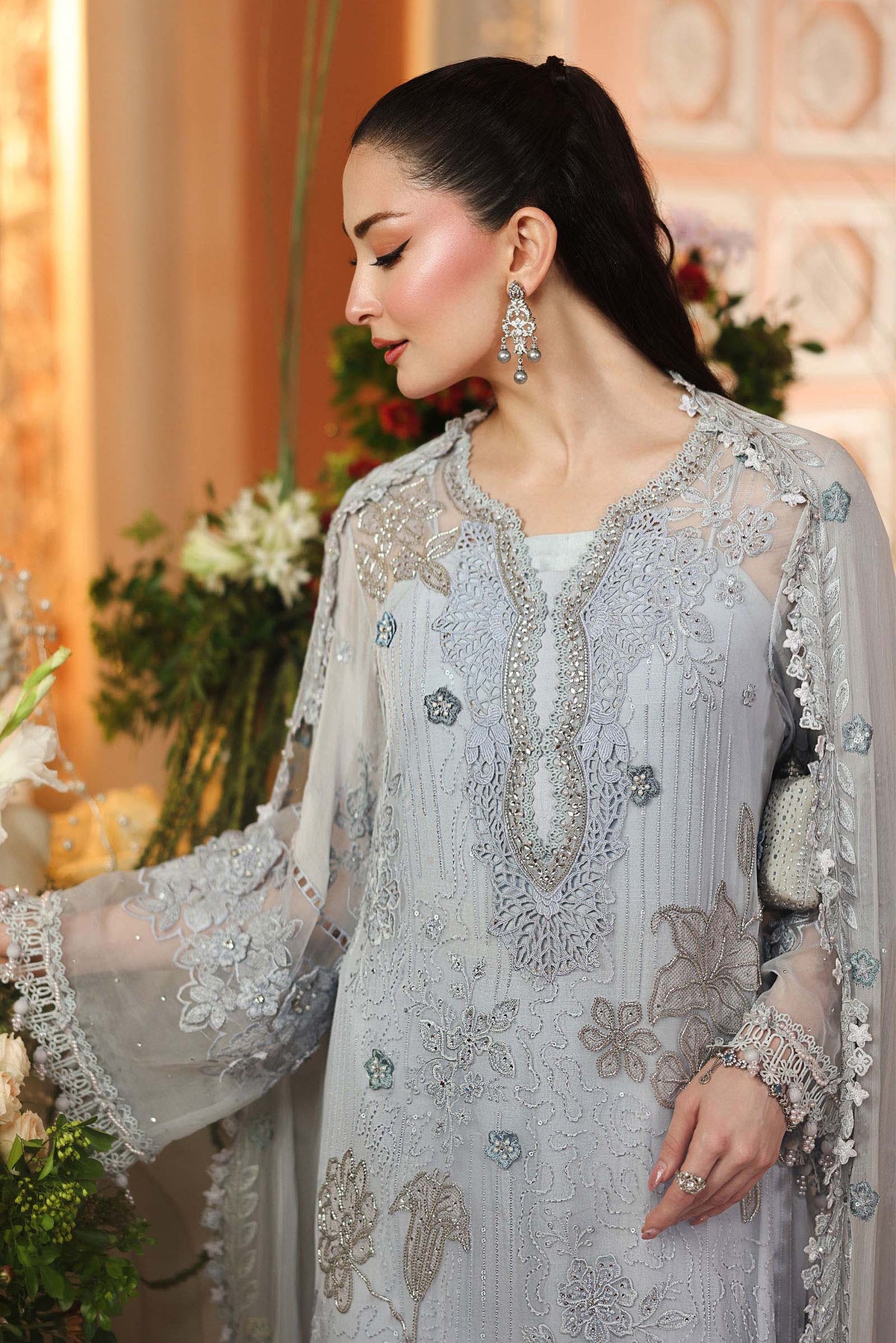 Maria B | Royale Tea Affair | MPC-26-206-Muted Blue