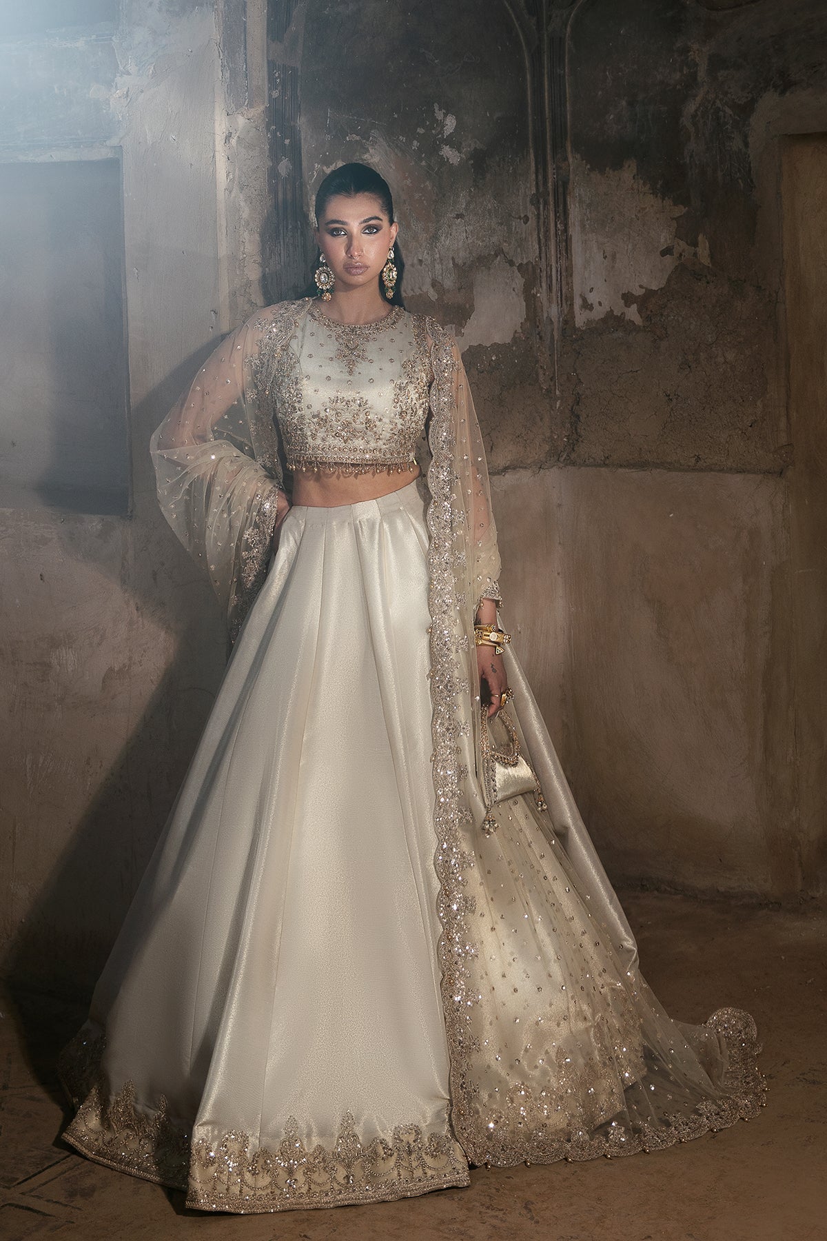 Mina Kashif | Virsa Wedding Formals | Mehreen-Dull Gold