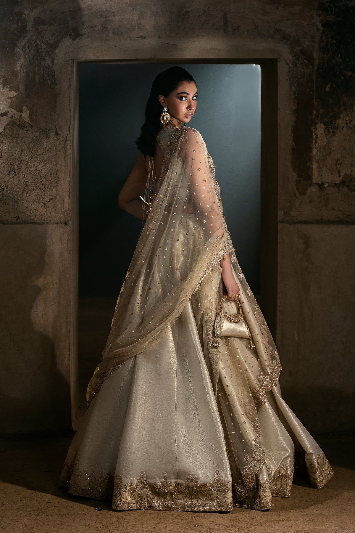 Mina Kashif | Virsa Wedding Formals | Mehreen-Dull Gold