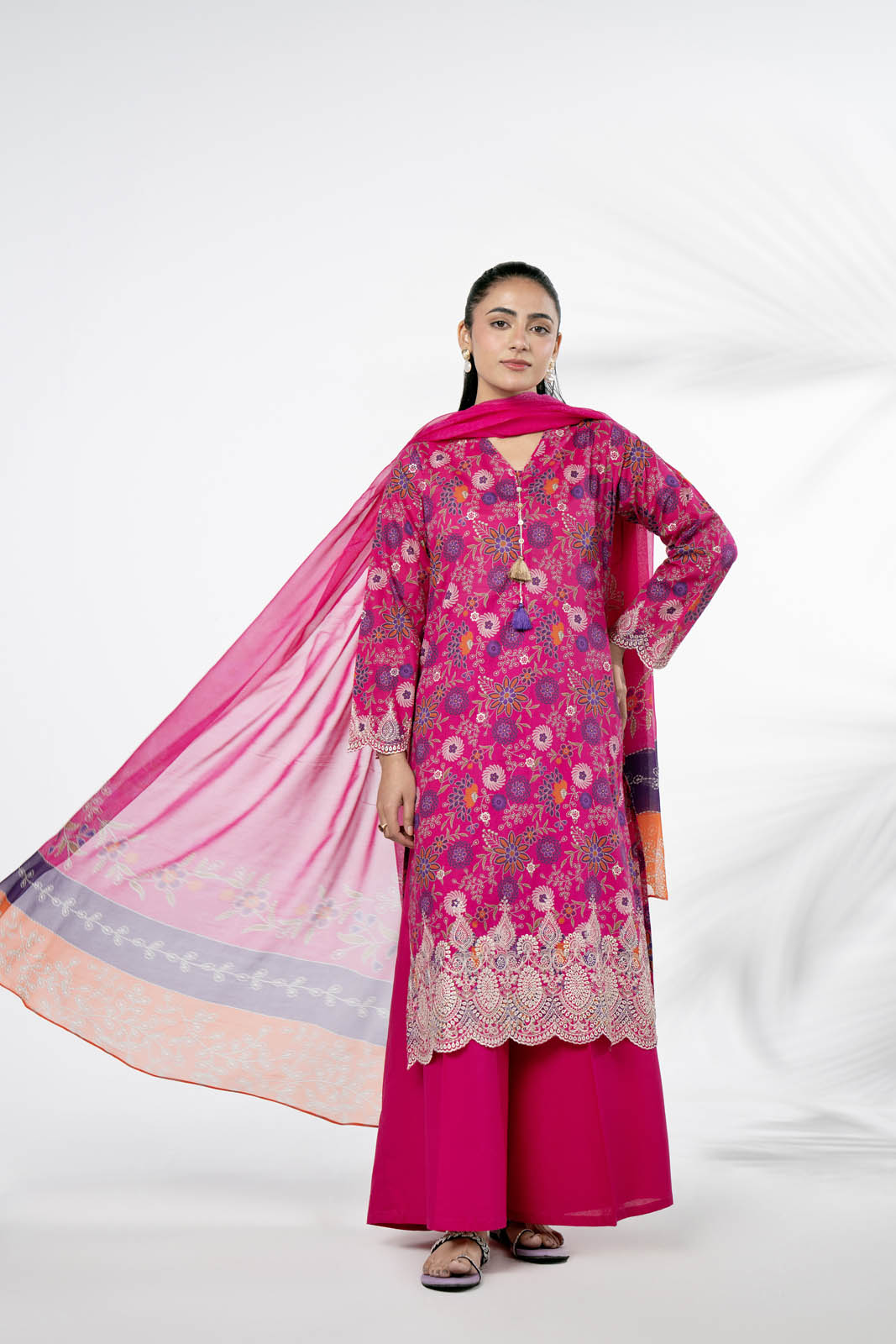 Chinyere | Pret'26 l 3 Piece Printed Lawn Printed Suit (CP0418)