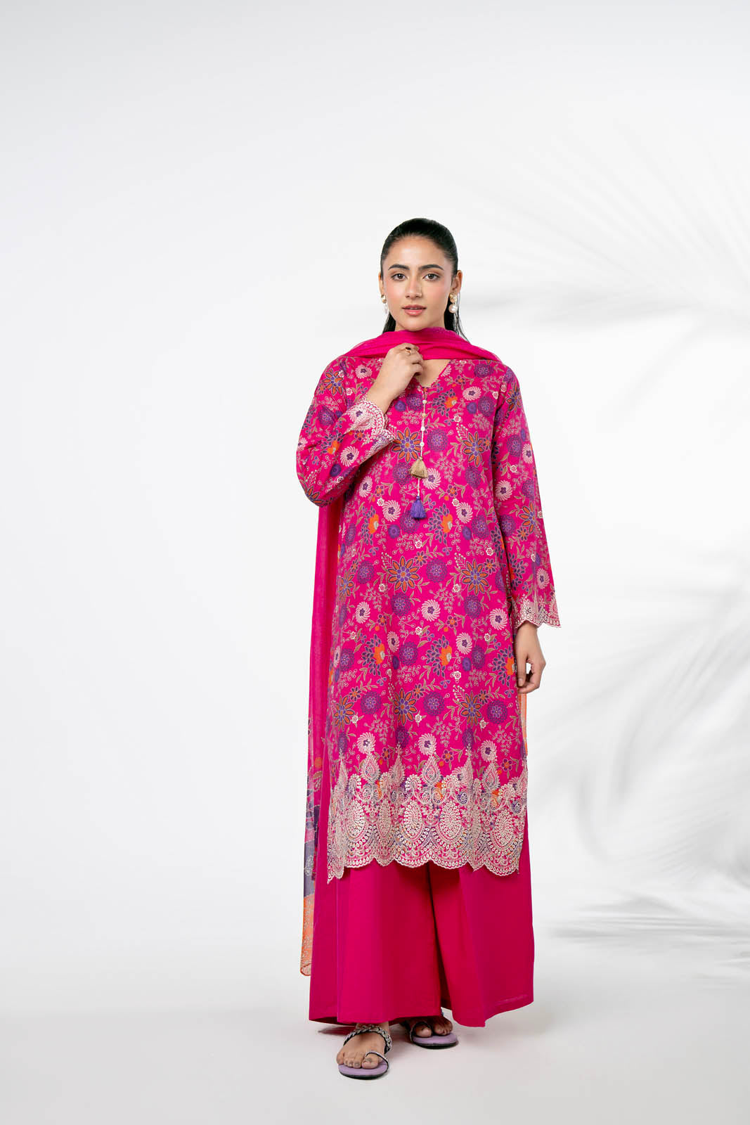 Chinyere | Pret'26 l 3 Piece Printed Lawn Printed Suit (CP0418)