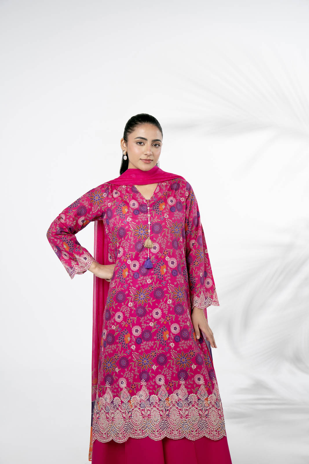 Chinyere | Pret'26 l 3 Piece Printed Lawn Printed Suit (CP0418)