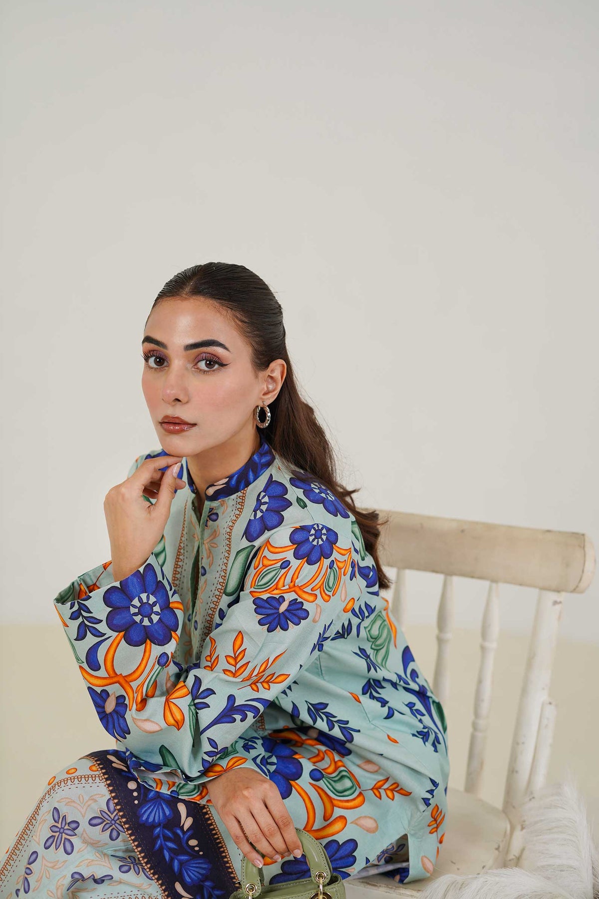 Maryam Hussain | Lawn Co Ord Sets | Set D-2