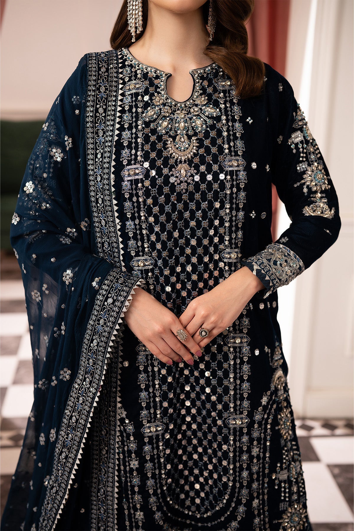 Raeesa Premium | Noirah Velvet | NV-002
