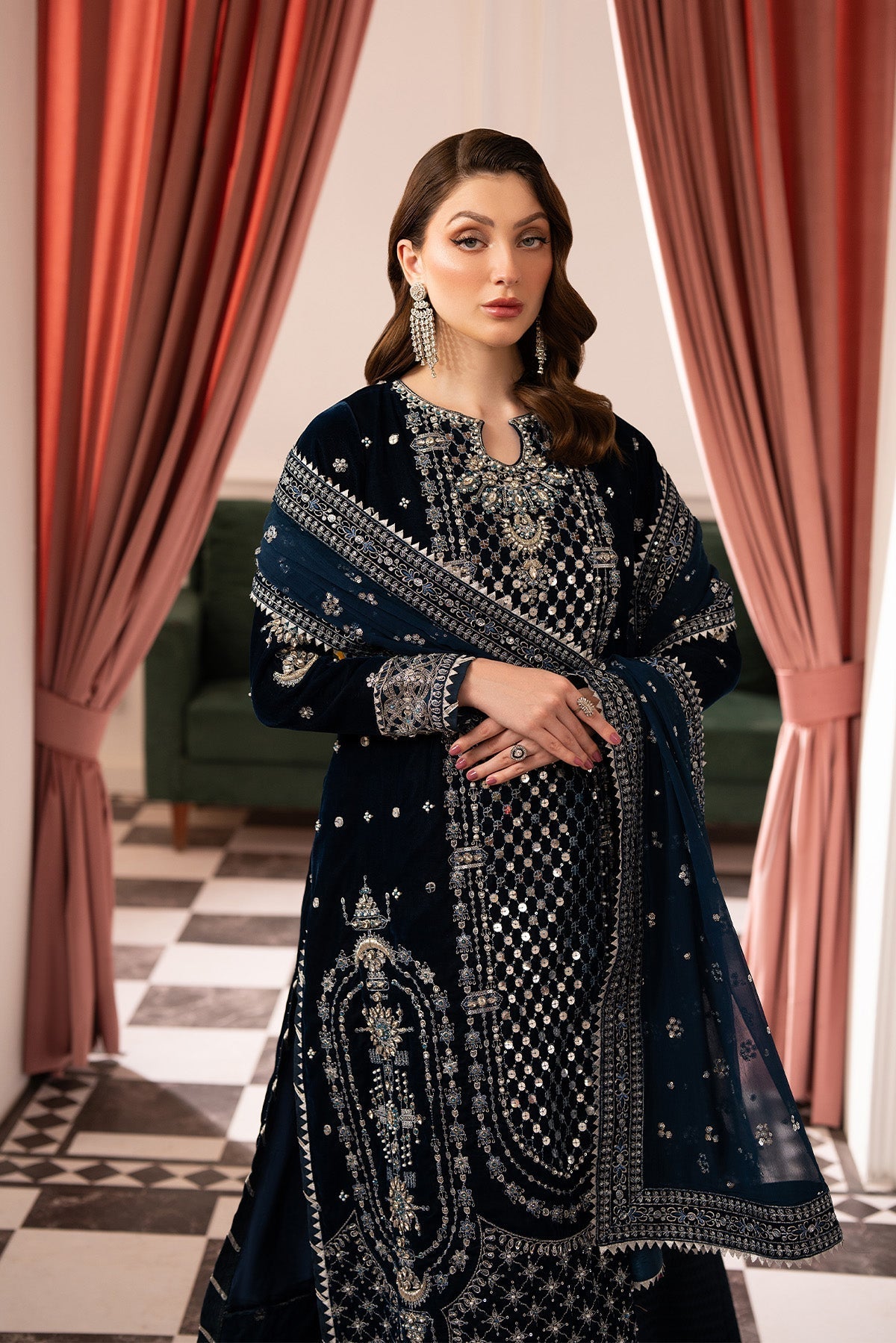 Raeesa Premium | Noirah Velvet | NV-002