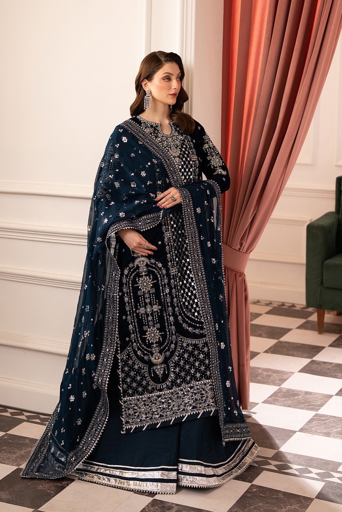 Raeesa Premium | Noirah Velvet | NV-002