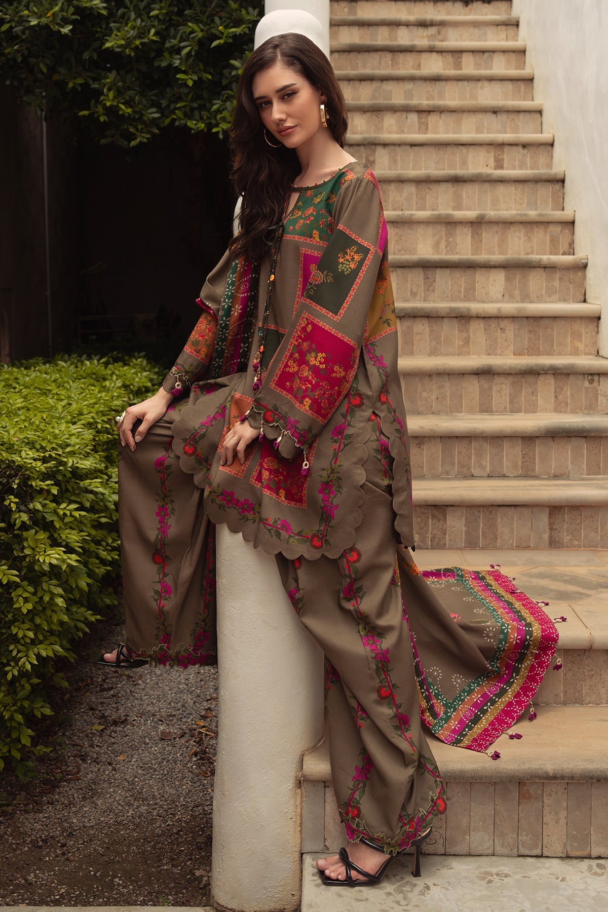 Charizma | C Prints Winter 25 | 
3-PC Unstitched Printed Linen Collection CPW5-03