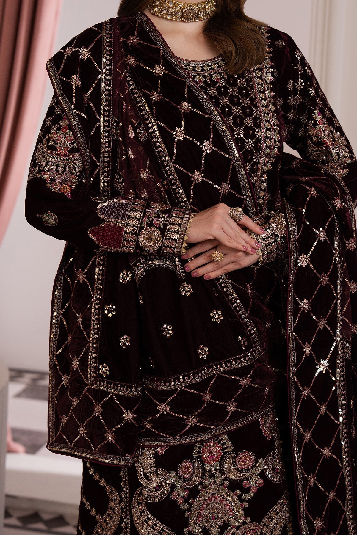 Raeesa Premium | Noirah Velvet | NV-003