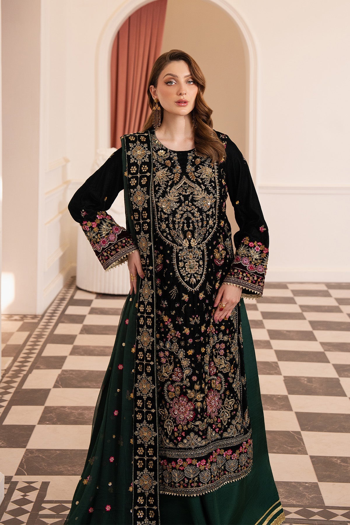 Raeesa Premium | Noirah Velvet | NV-004