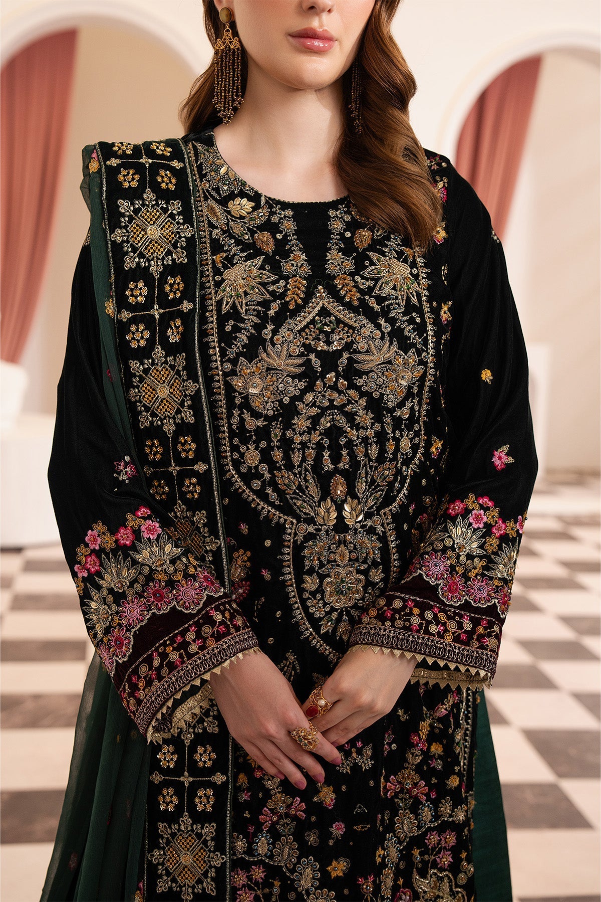 Raeesa Premium | Noirah Velvet | NV-004