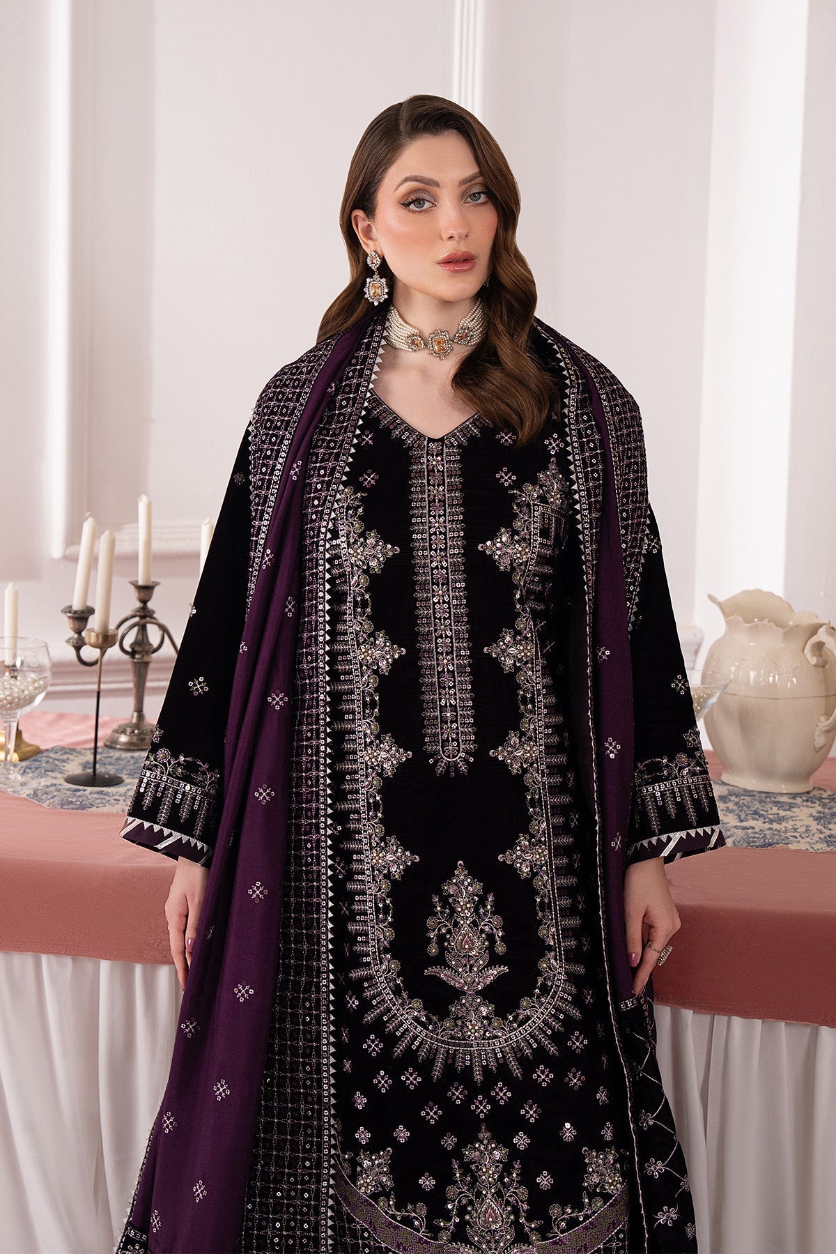 Raeesa Premium | Noirah Velvet | NV-001