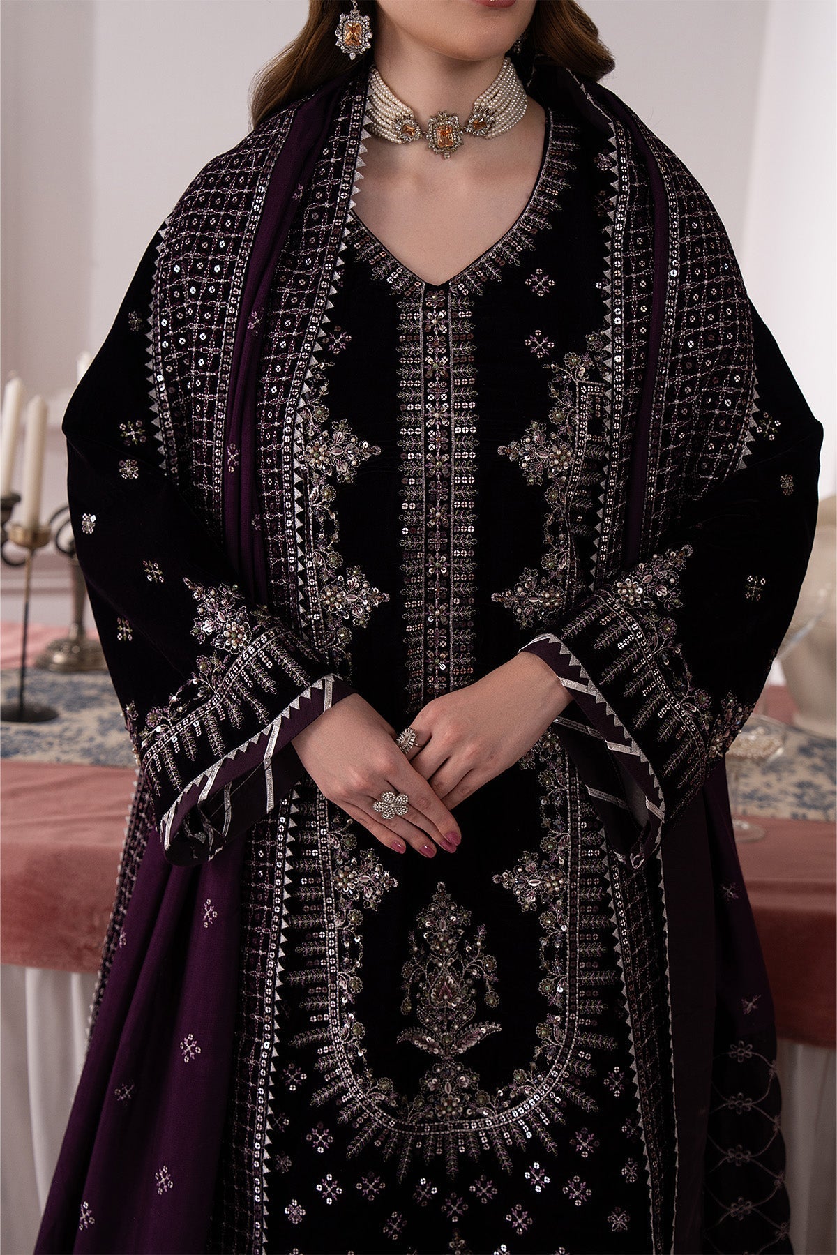 Raeesa Premium | Noirah Velvet | NV-001
