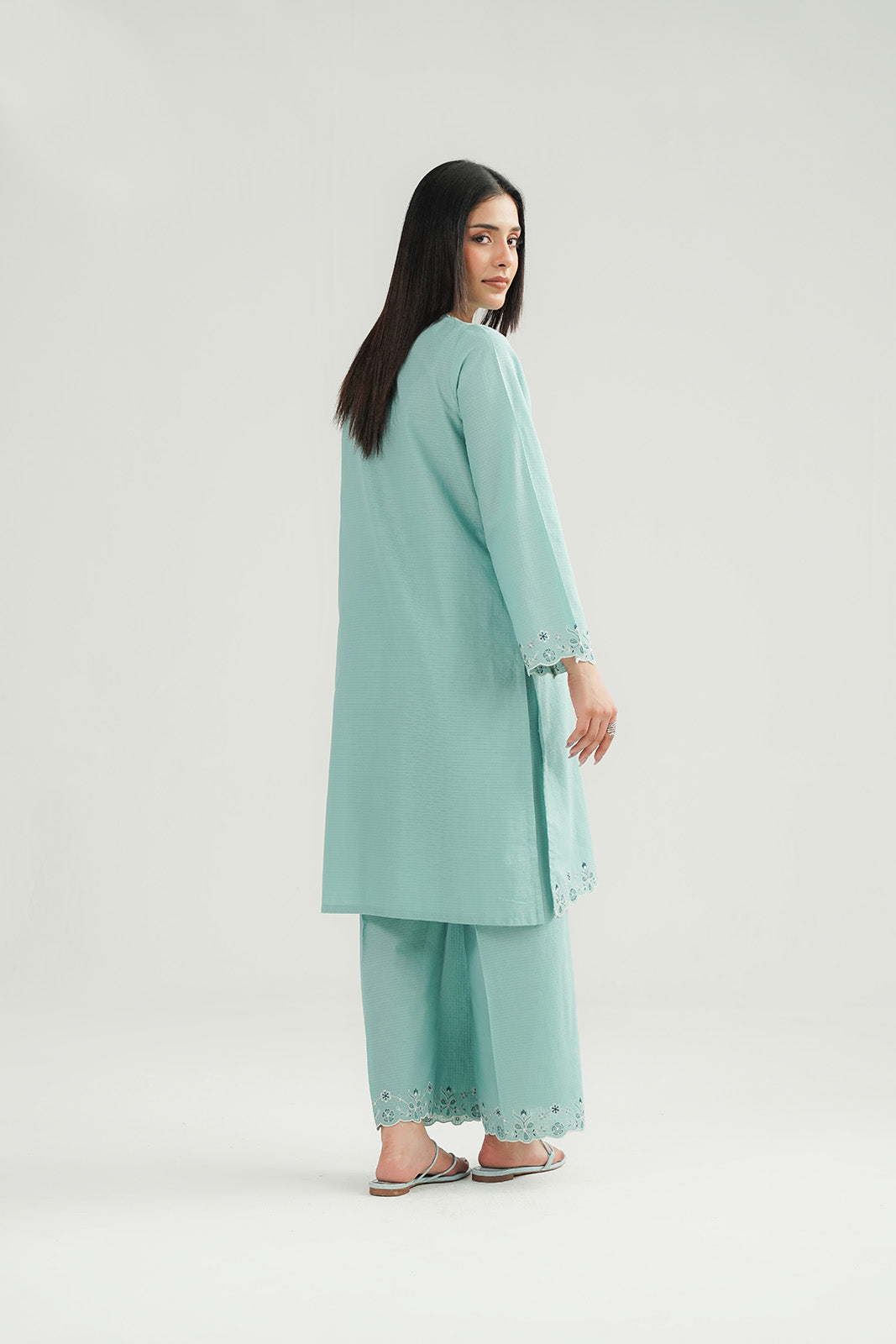 Chinyere | Pret'26 l 2 Piece Cotton Rip Stop Embroidered Suit (CP0411)