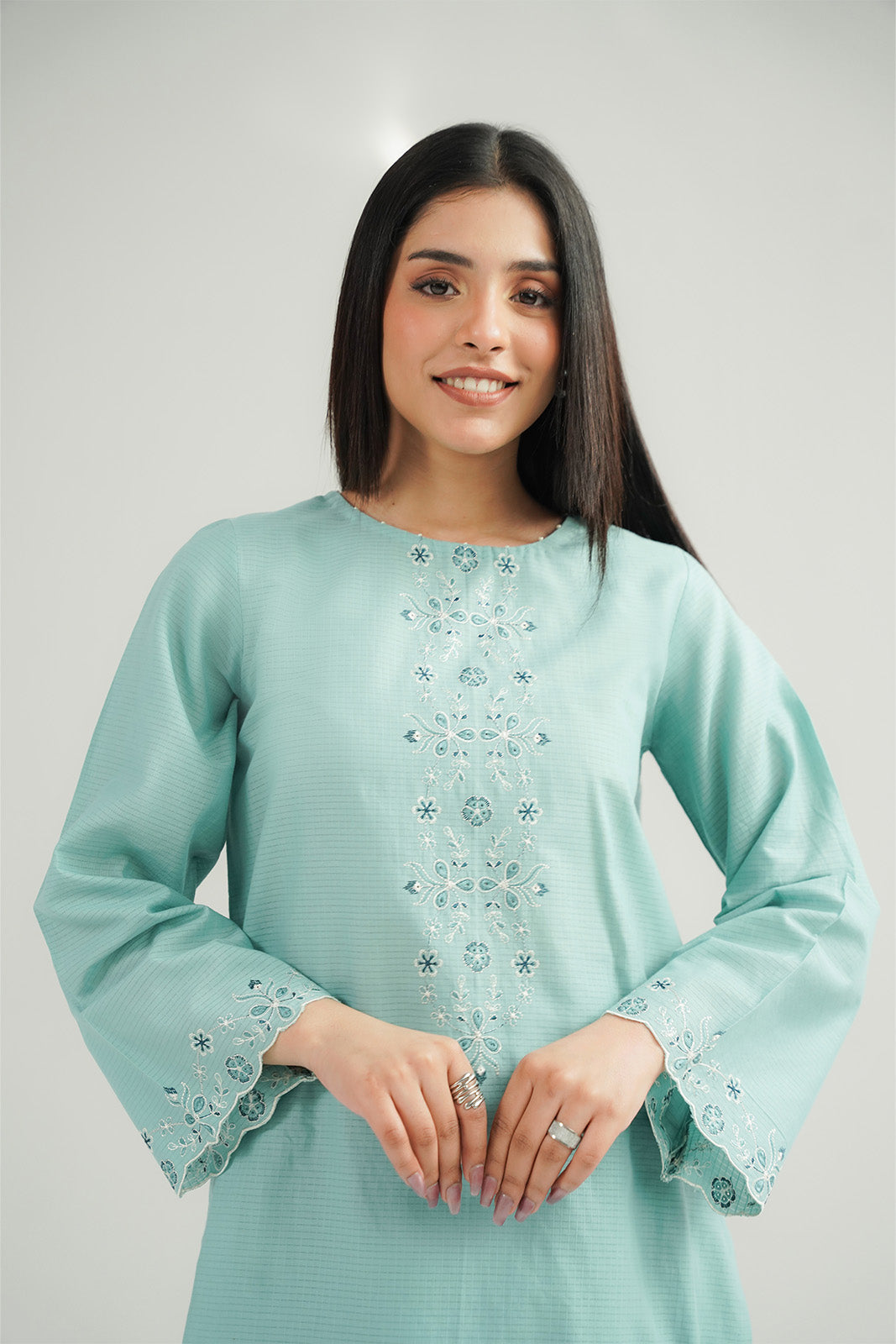 Chinyere | Pret'26 l 2 Piece Cotton Rip Stop Embroidered Suit (CP0411)