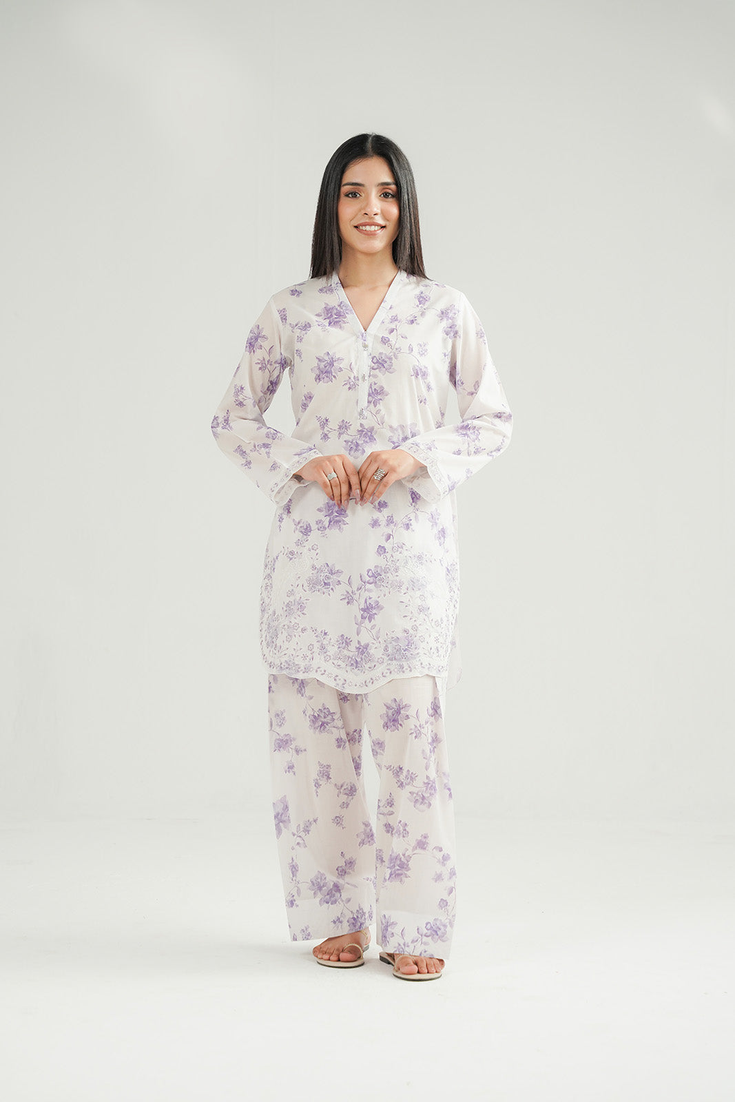 Chinyere | Pret'26 l 2 Piece Printed Lawn Embroidered Suit (CP0427)