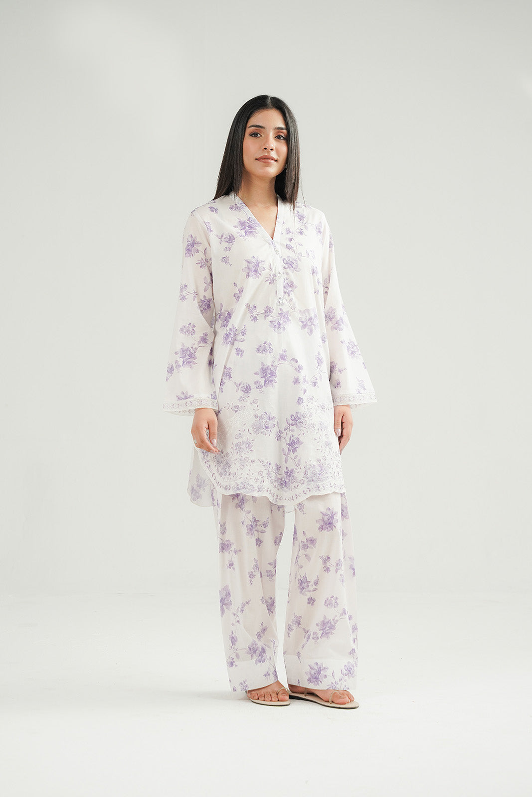 Chinyere | Pret'26 l 2 Piece Printed Lawn Embroidered Suit (CP0427)