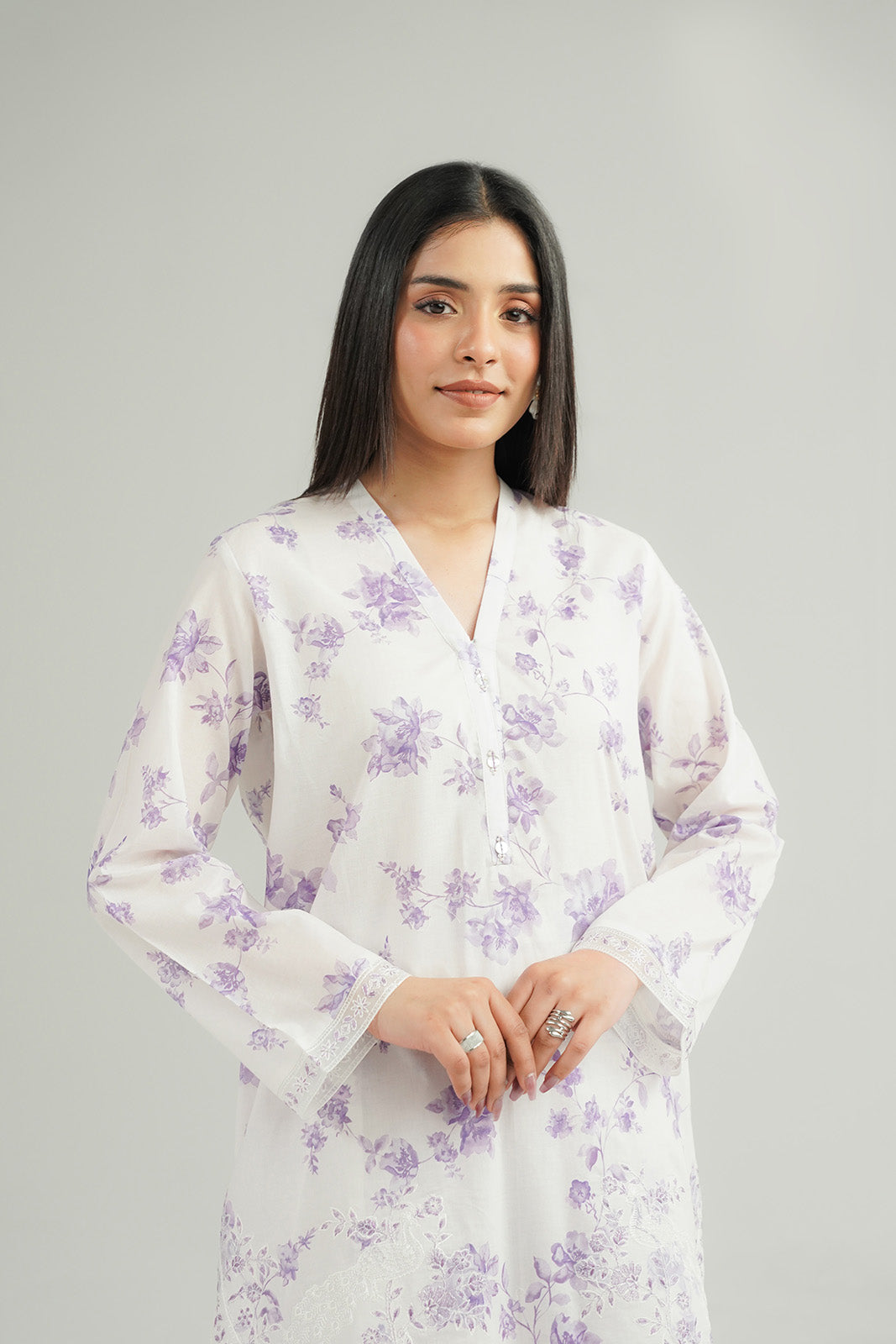 Chinyere | Pret'26 l 2 Piece Printed Lawn Embroidered Suit (CP0427)