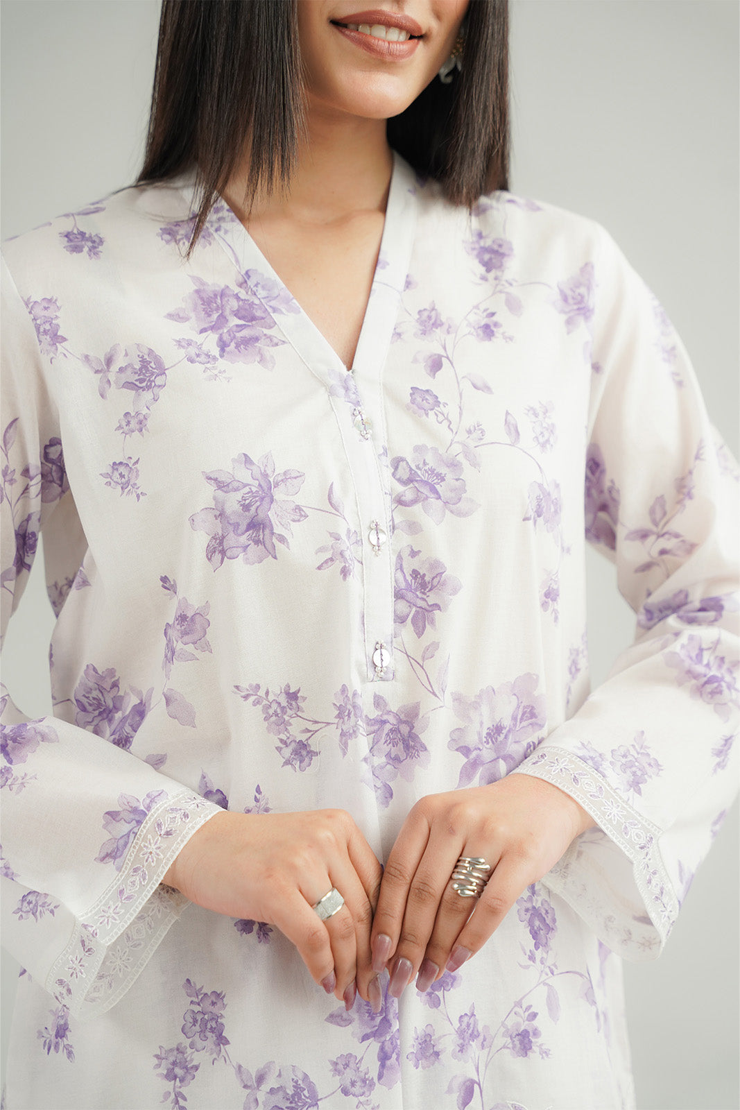 Chinyere | Pret'26 l 2 Piece Printed Lawn Embroidered Suit (CP0427)