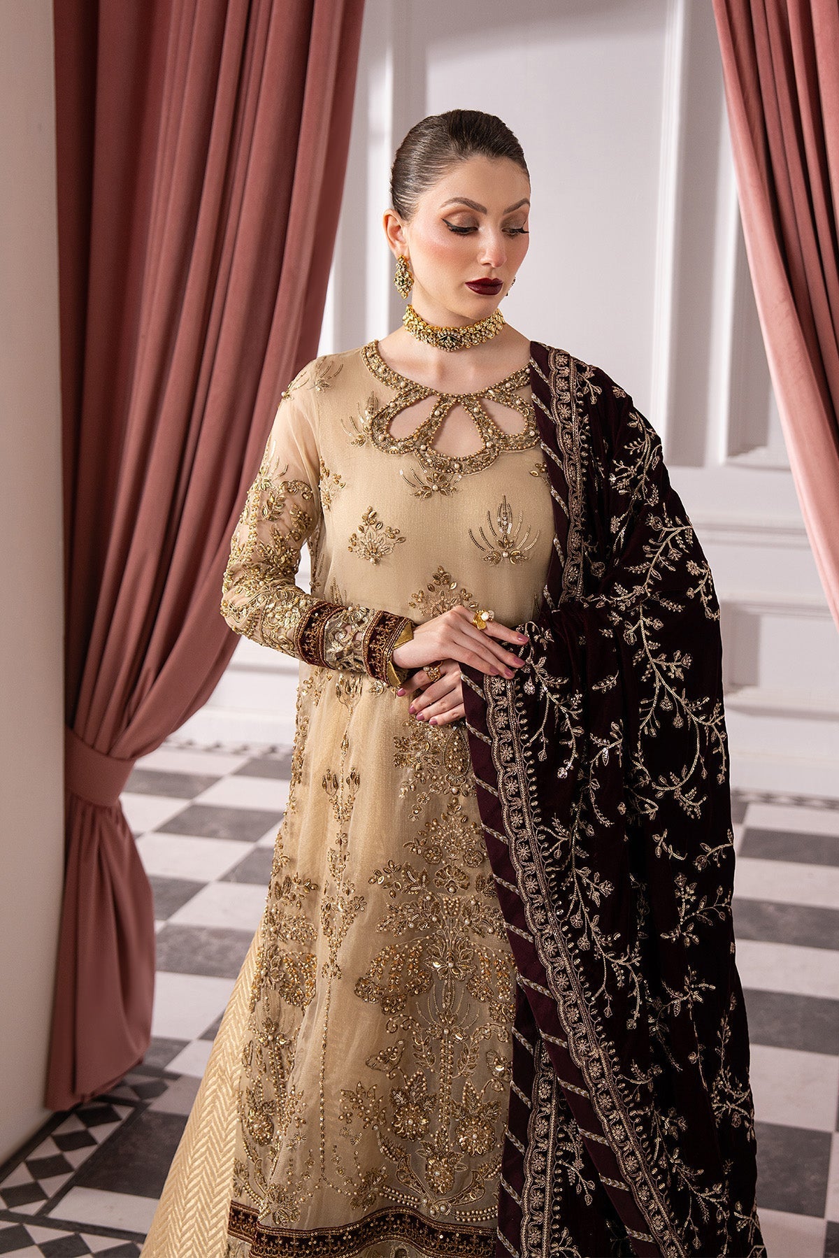 Raeesa Premium | Noirah Velvet | NV-008