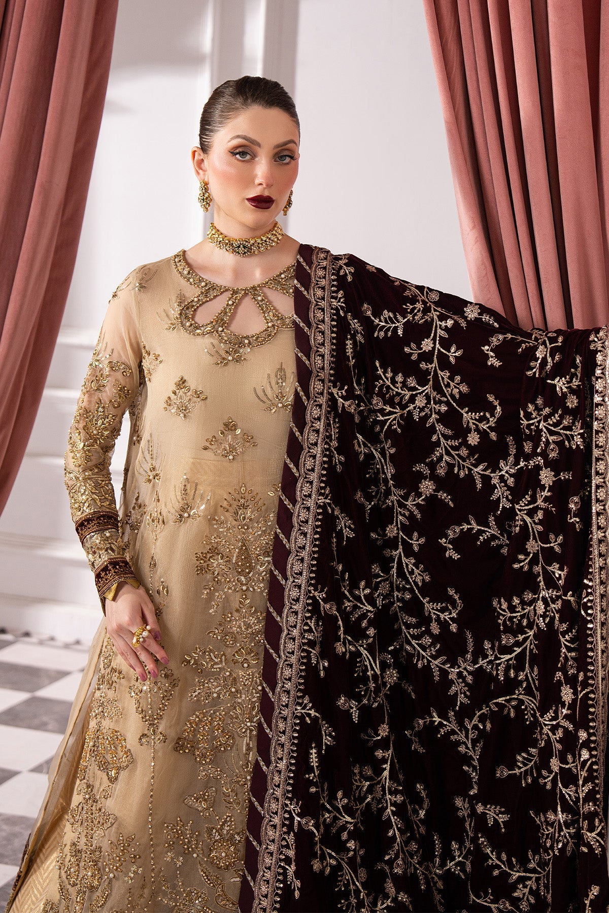 Raeesa Premium | Noirah Velvet | NV-008